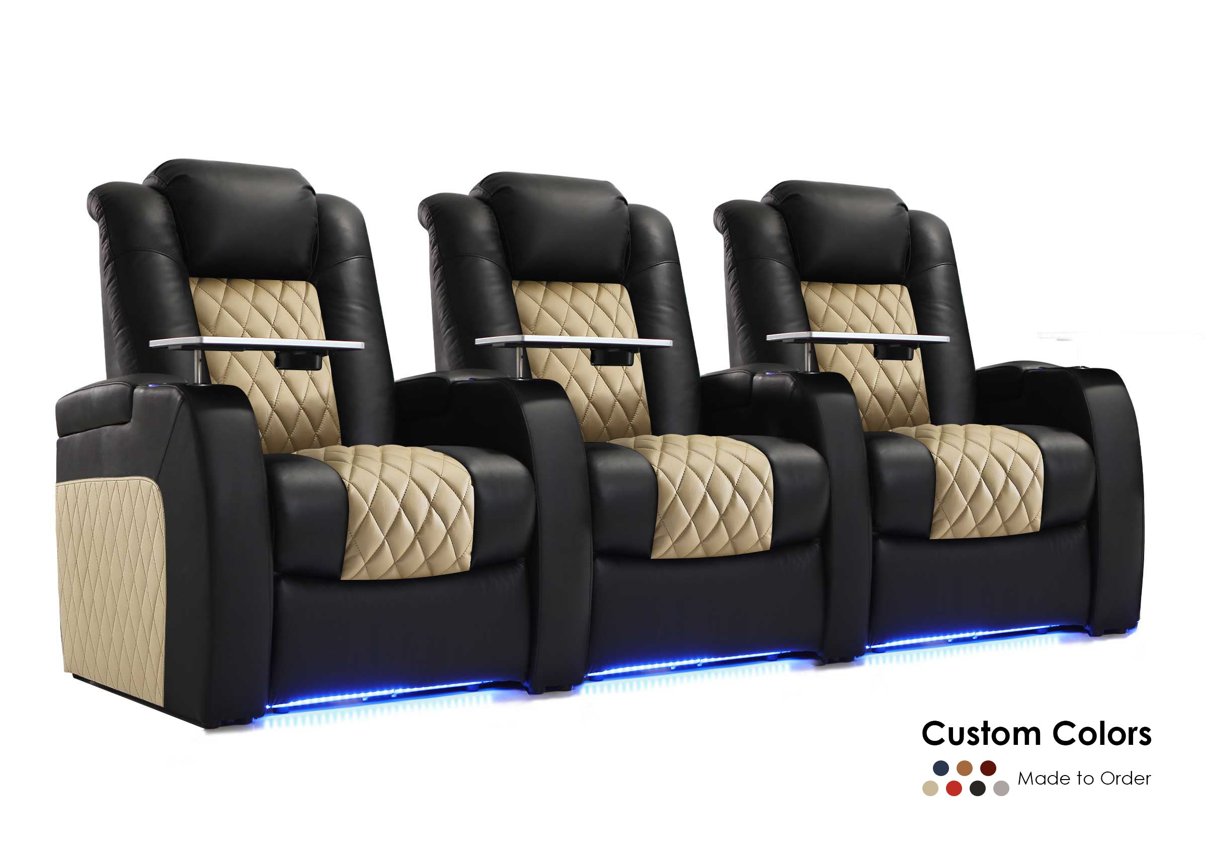 Weilianda Black Custom Home Theater Seating