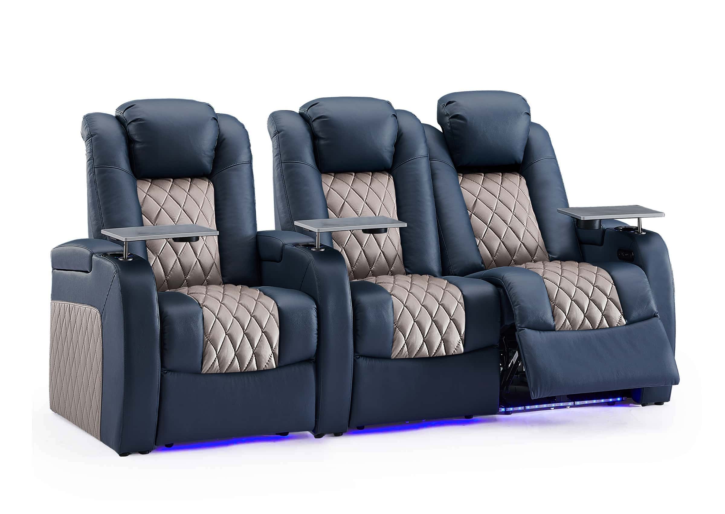 Weilianda Blue Custom Home Theater Seating
