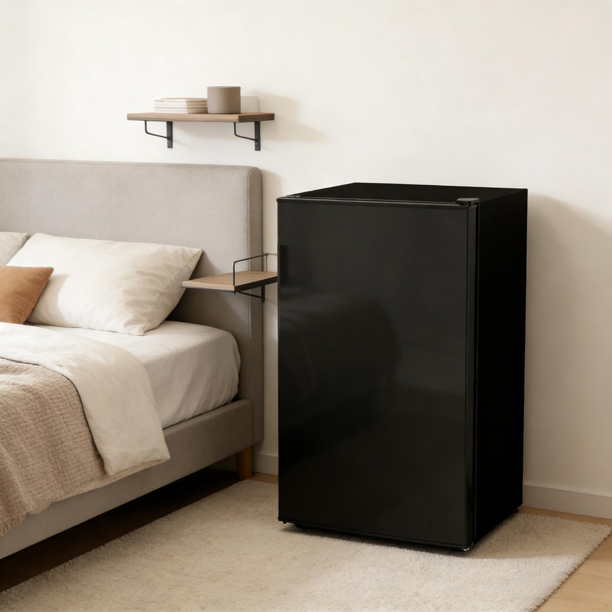 Space-Saving Single-Door Mini Fridge for Home & Office