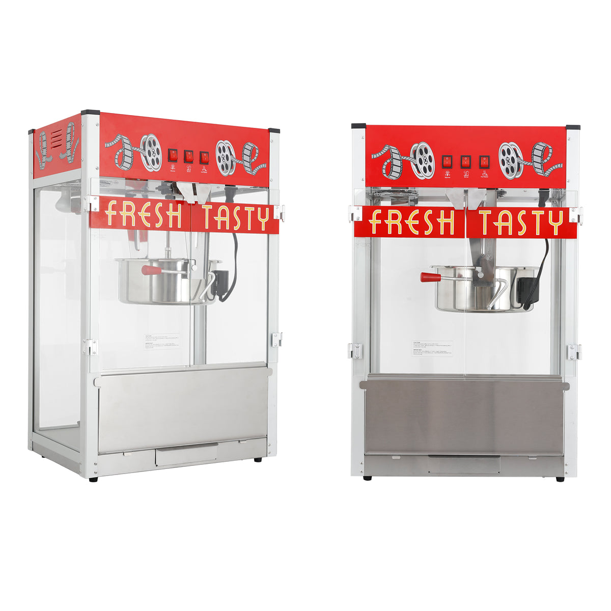 Classic 30 Oz Commercial Popcorn Machine with 3-Switch Control, 1650W