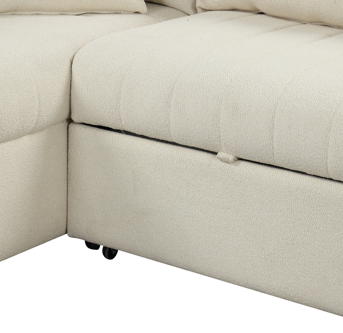 Versatile U-Style Sleeper Sectional with Storage, USB Port & Dual Cup Holders
