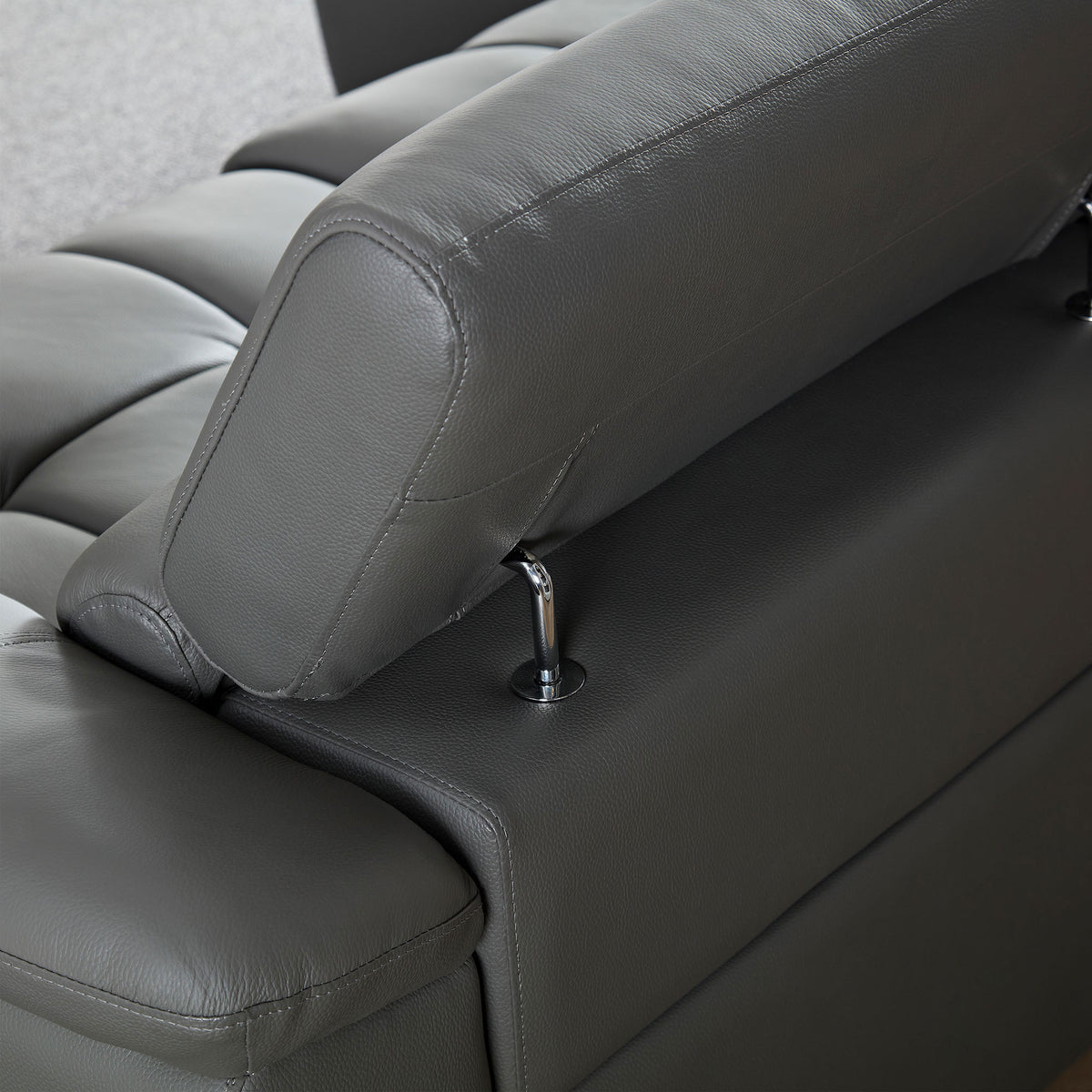 Premium L-Shaped Power Reclining Leather Sectional with USB, Headrests & Footrests