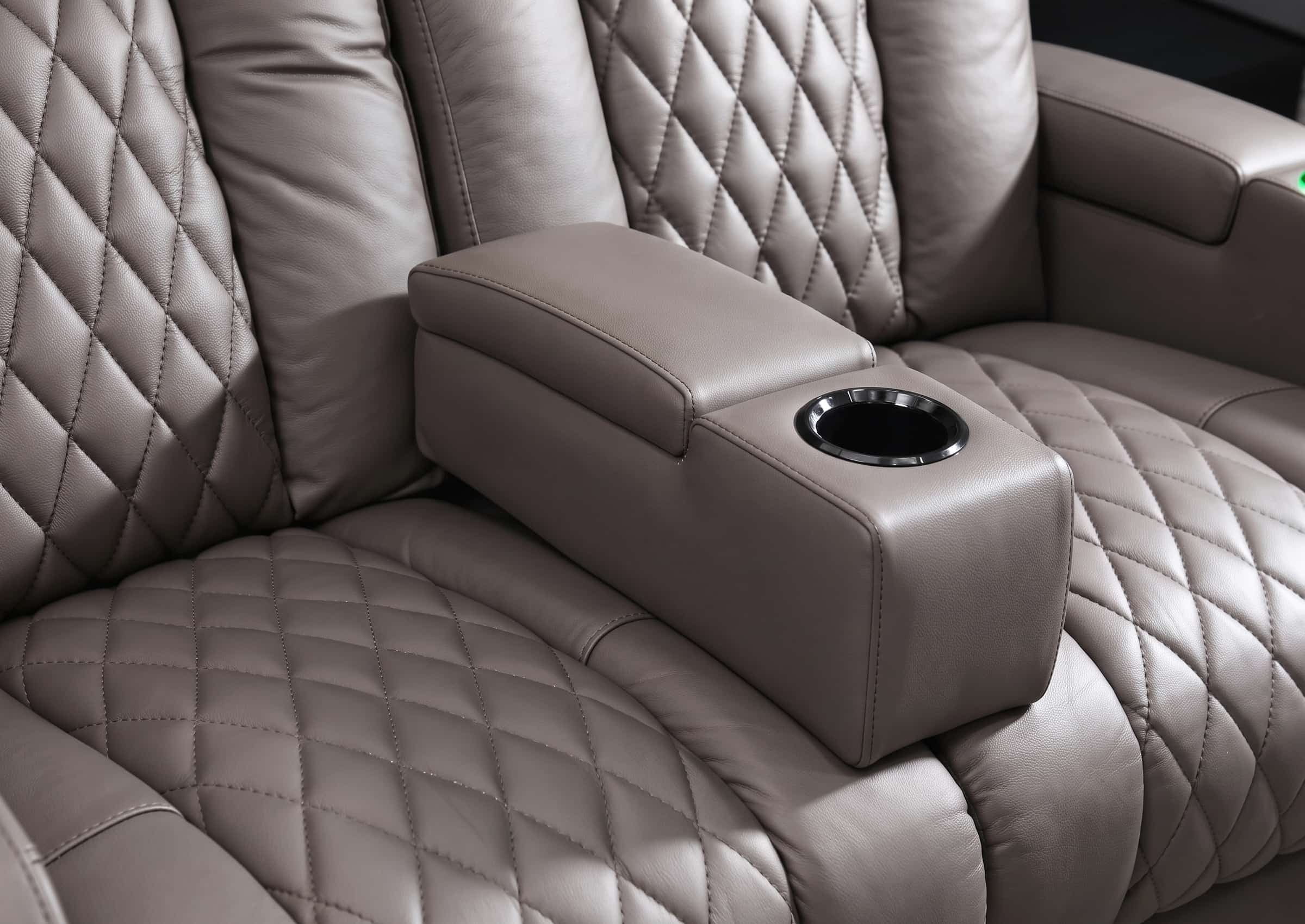Custom Armrest Insert for Theater Recliner | Center Cup Holder Insert
