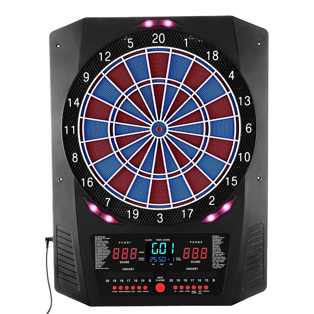Ultimate Electronic Dartboard with 45 Games, LED Scoring & 8-Player Mode
