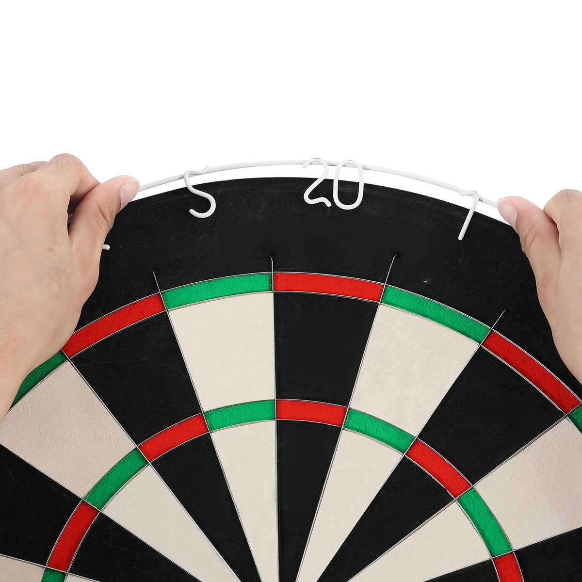 Professional Self-Healing Sisal Dartboard with Blade Wire, 17.7"