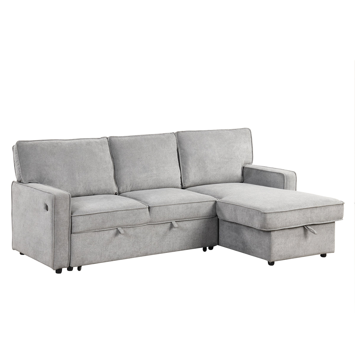 Oversized 162" L-Shaped Cloud Modular Sectional with 6 Plush Pillows
