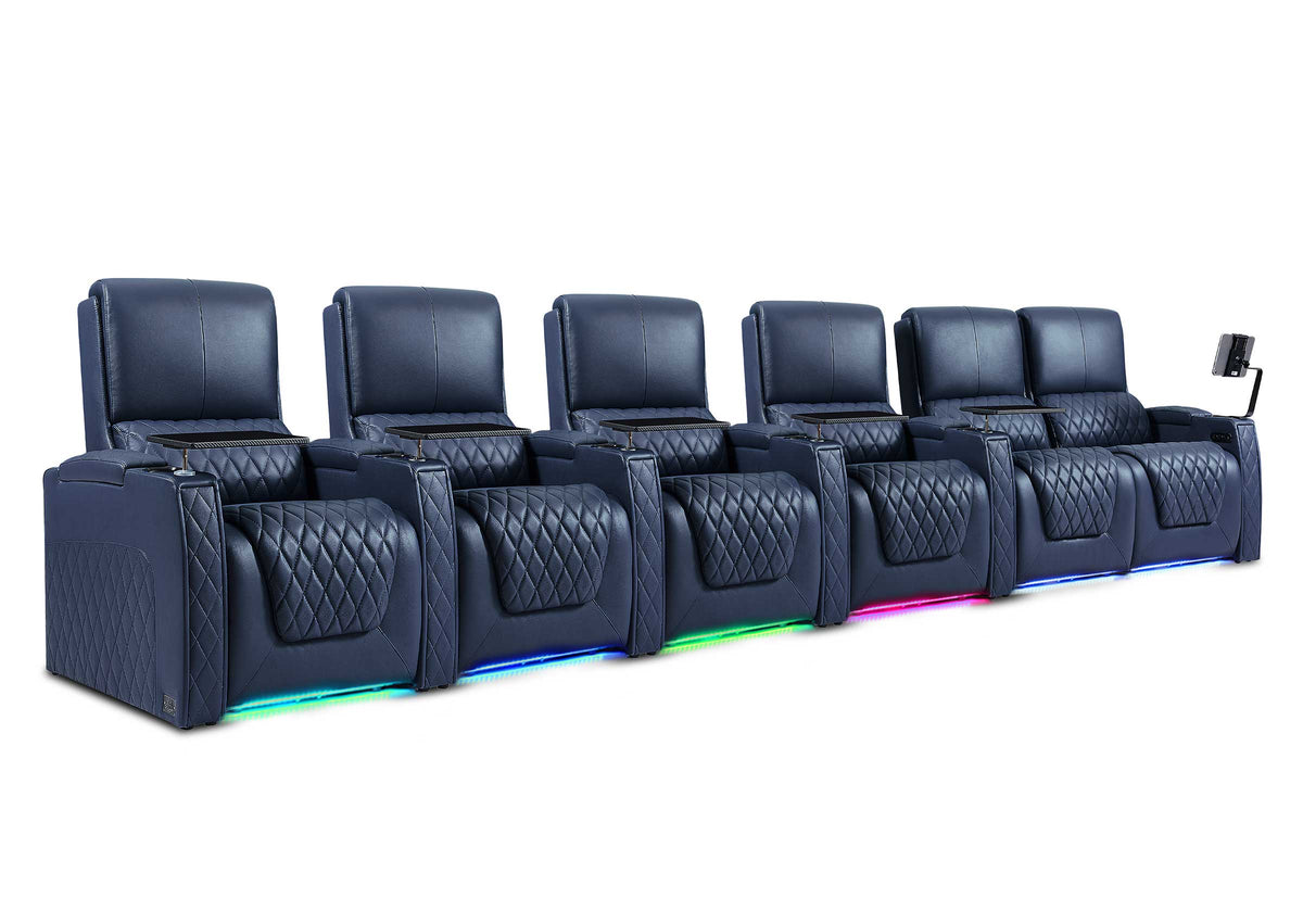 OPENED BOX-CLOSEOUT! Premium Leather Theater Seats for Media Room | Zero Gravity Recliner