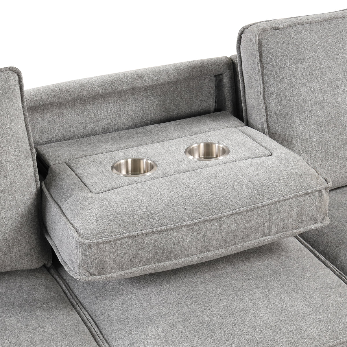 Oversized 162" L-Shaped Cloud Modular Sectional with 6 Plush Pillows