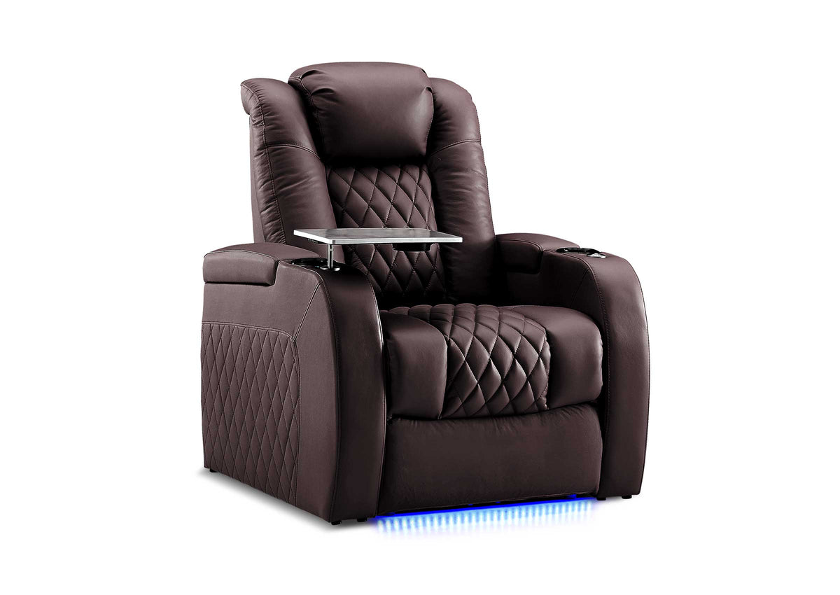 Weilianda FortLux XL Series – Big & Tall Design | Single Home Theater Seat with Zero Gravity Recliner