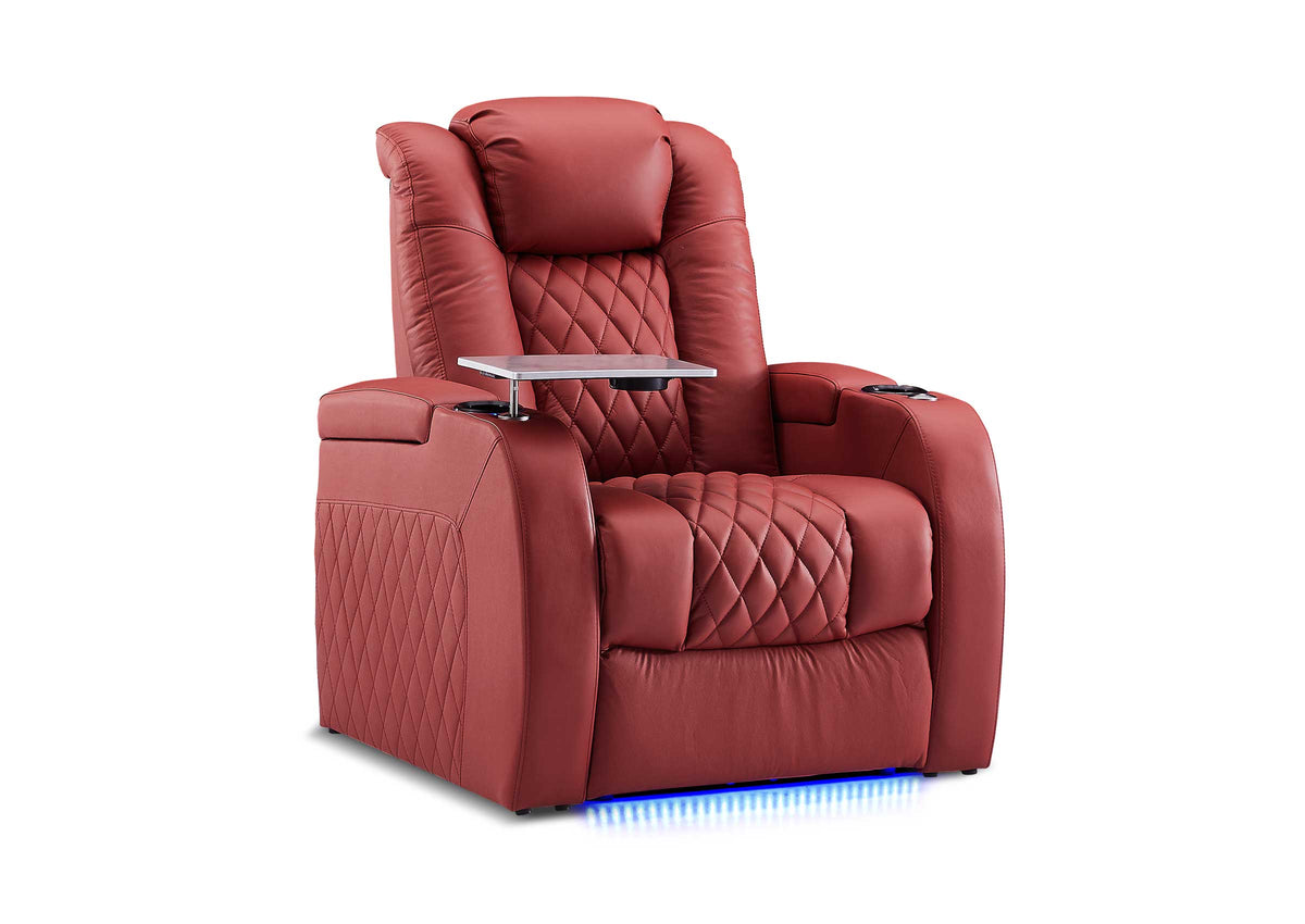 Weilianda FortLux XL Series – Big & Tall Design | Single Home Theater Seat with Zero Gravity Recliner