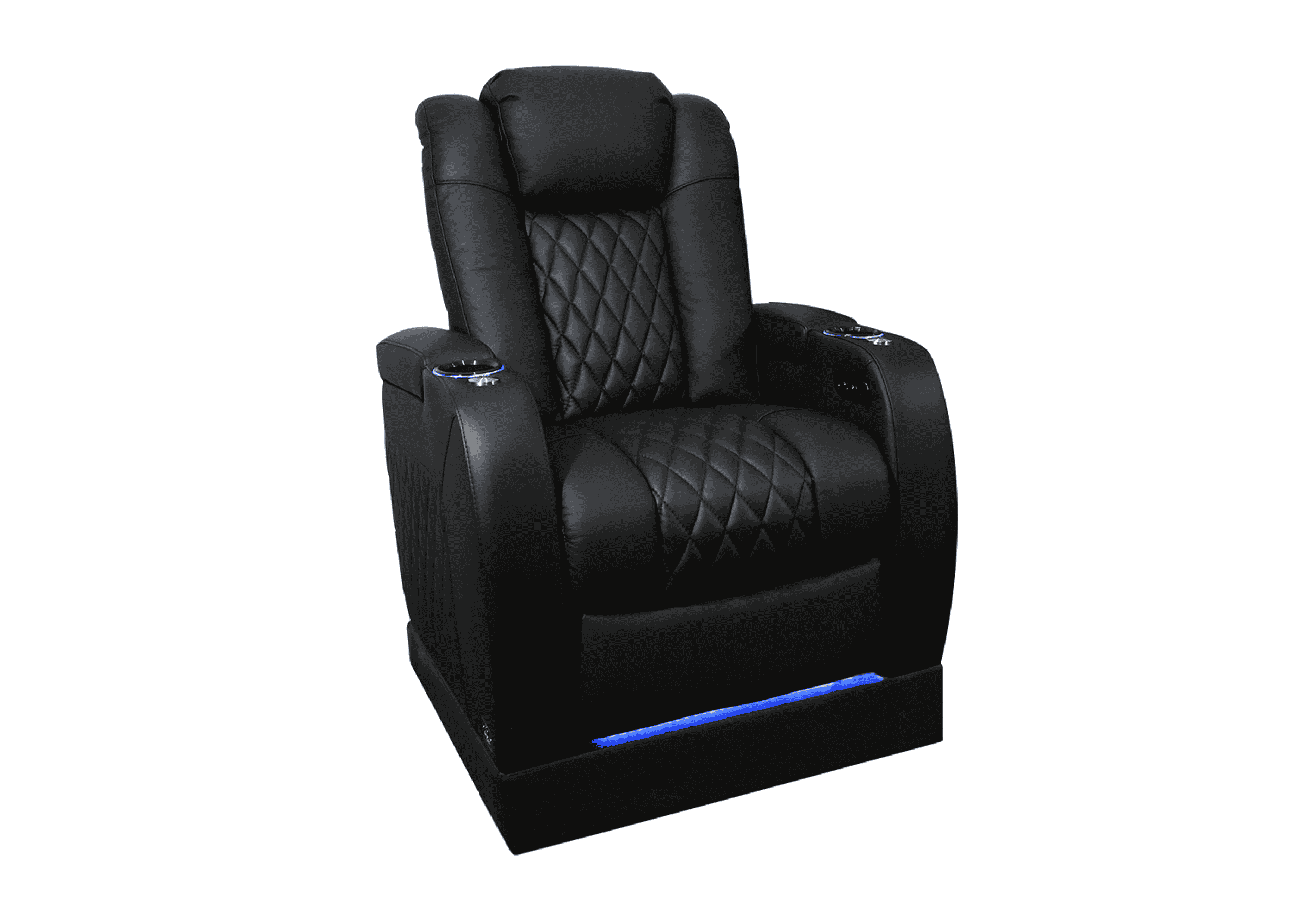 Weilianda FortLux Riser Series Single Power Recliner | Genuine Leather Sofa for Home Theater