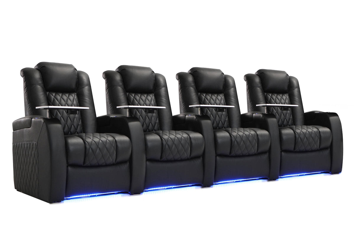 4 Seating Row | Set of 4 Home Theater Recliners