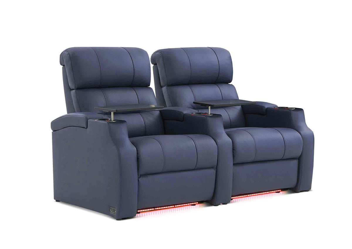Weilianda Vanguard XL Series Two Seat Home Theater Seating | Generous Space & Adjustable Power Headrest