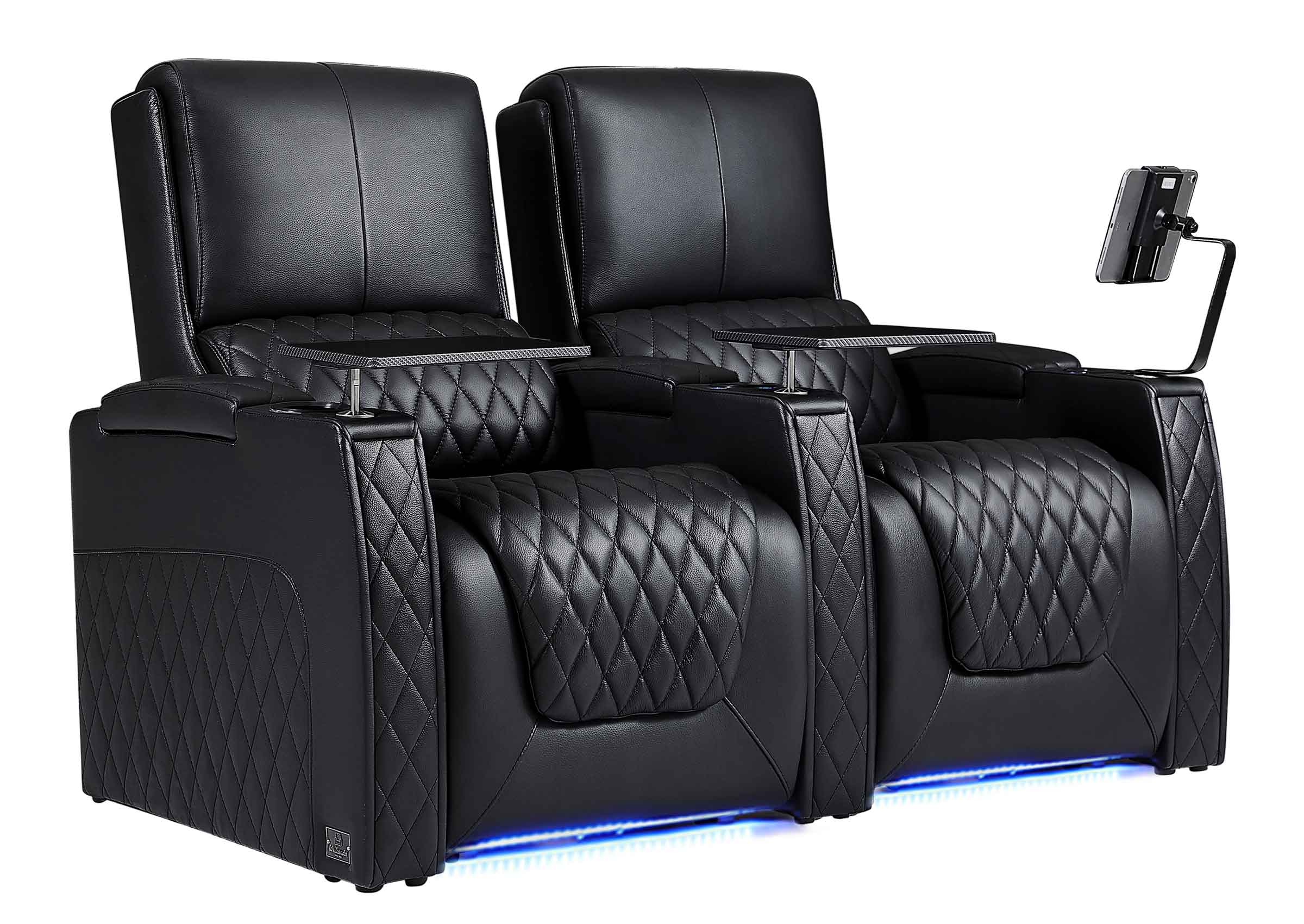 Weilianda 2025 Astronaut Series Zero Gravity Recliner for Home Theater With 7-color Ambient Lighting-Black
