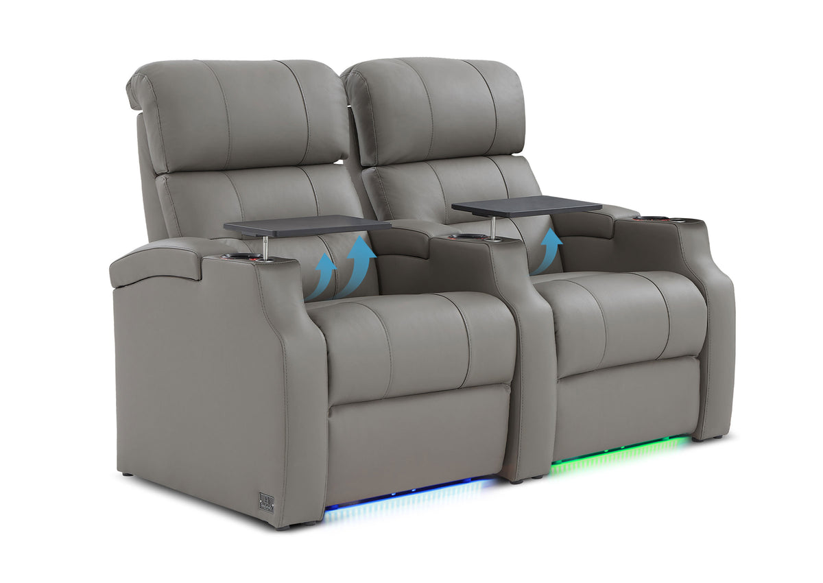 Weilianda Vanguard Lumbar Series Home Theater Loveseat Recliner with Ergonomic Lumbar Support