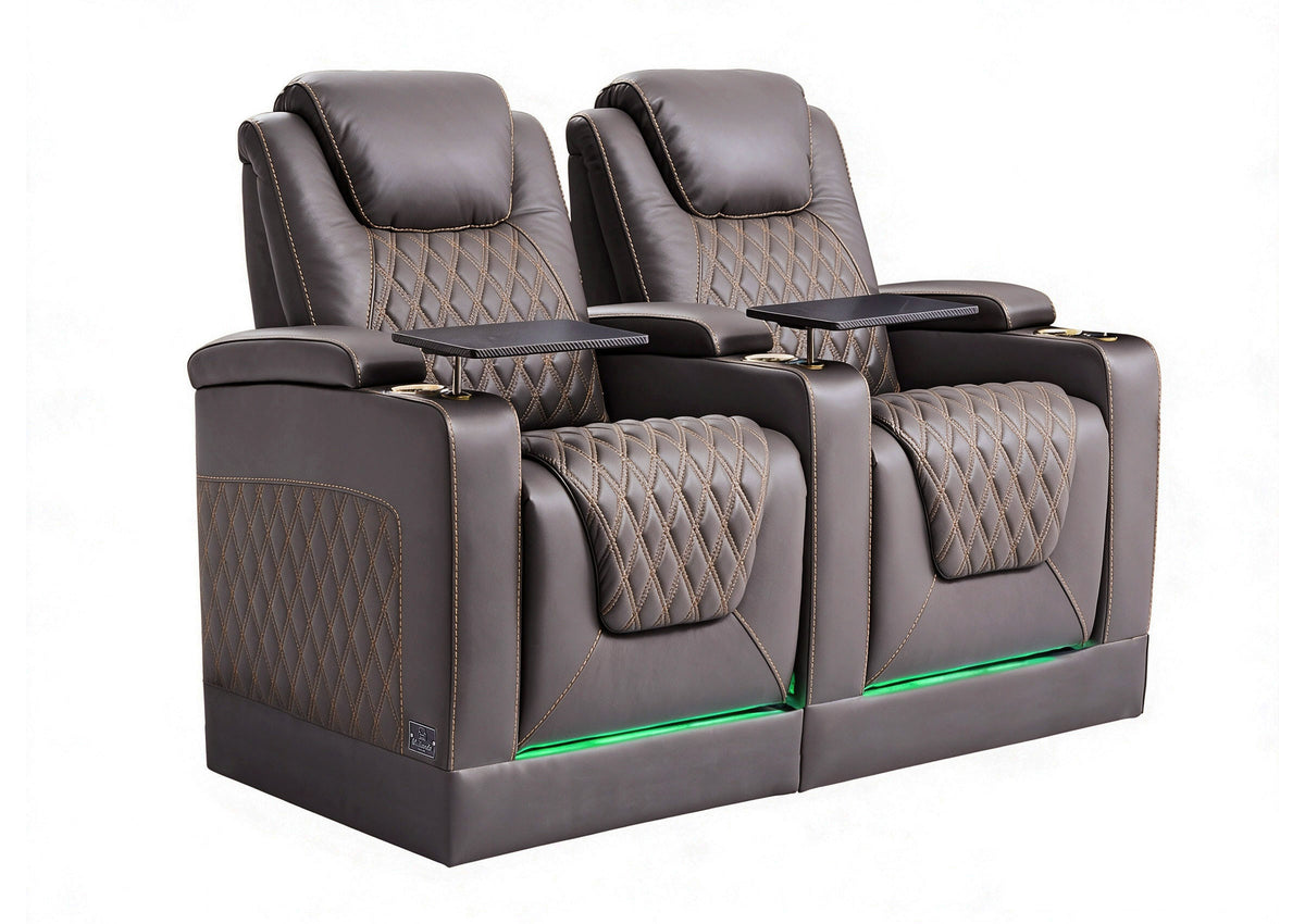 Weilianda Chic Riser Series 2-Seat Power Recliner | Adjustable Headrest & Footrest