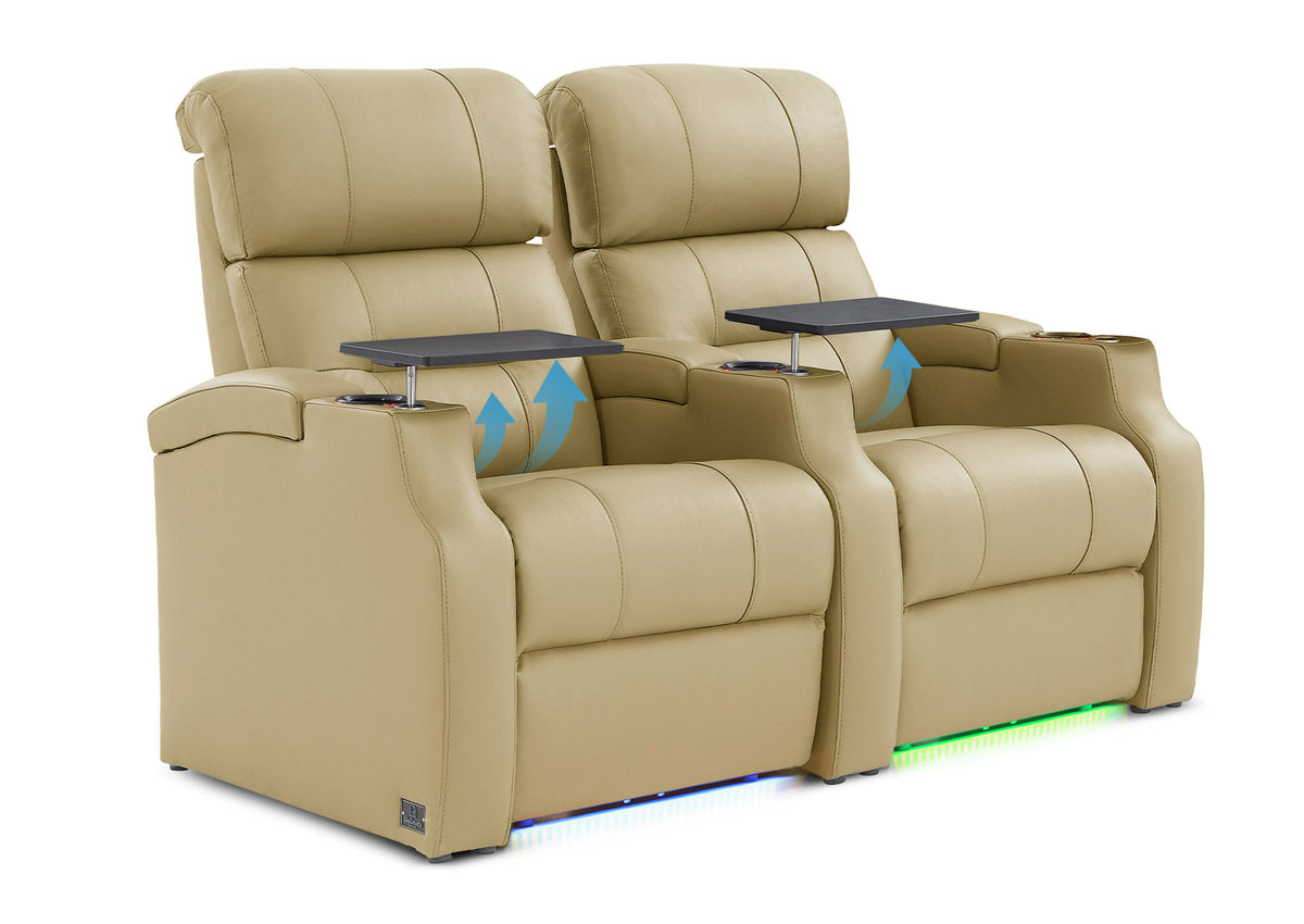 Weilianda Vanguard Lumbar Series Home Theater Loveseat Recliner with Ergonomic Lumbar Support