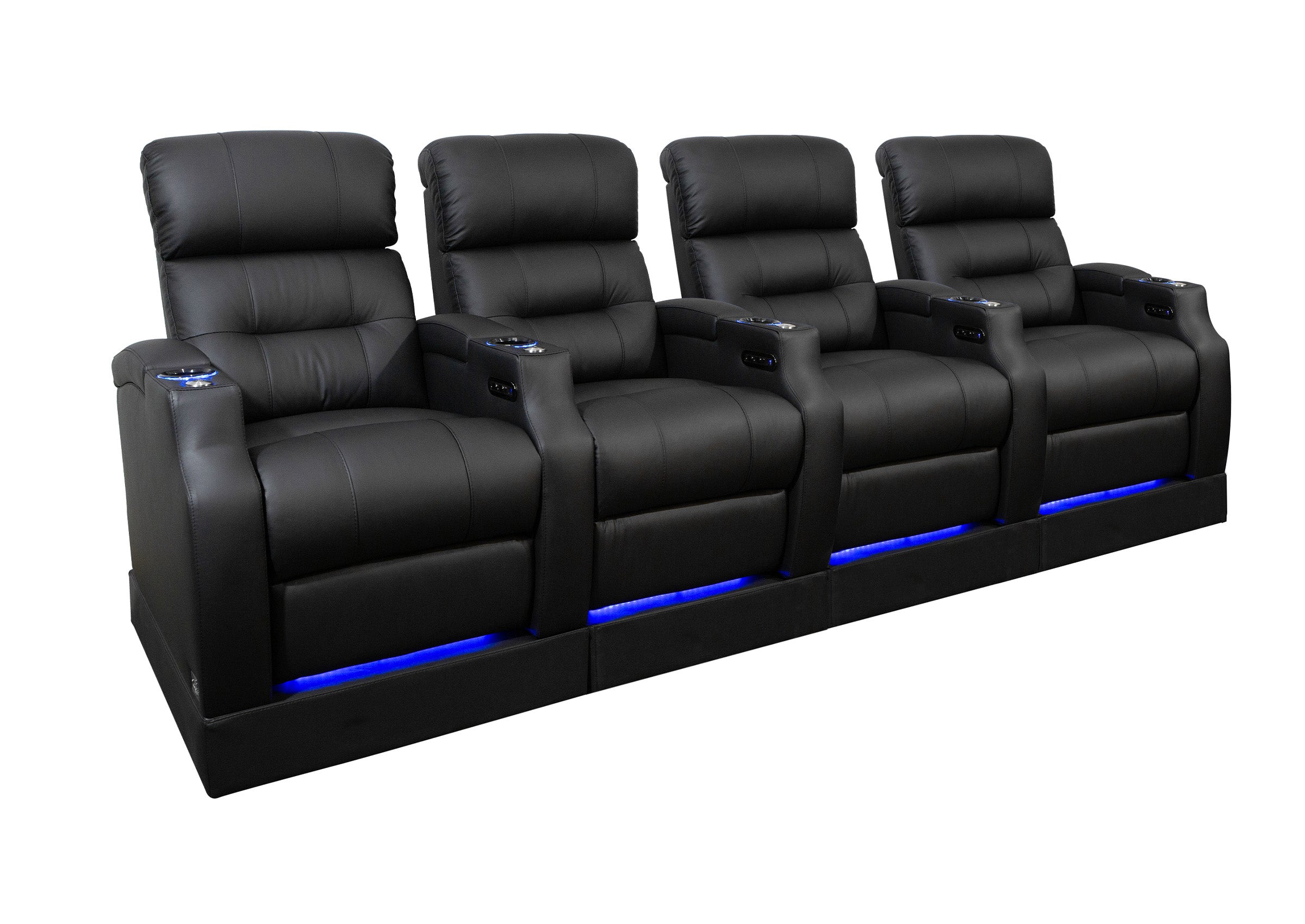 Weilianda Vanguard Riser Series 4-Seat Home Power Recliner | 7-Color RGB Lighting
