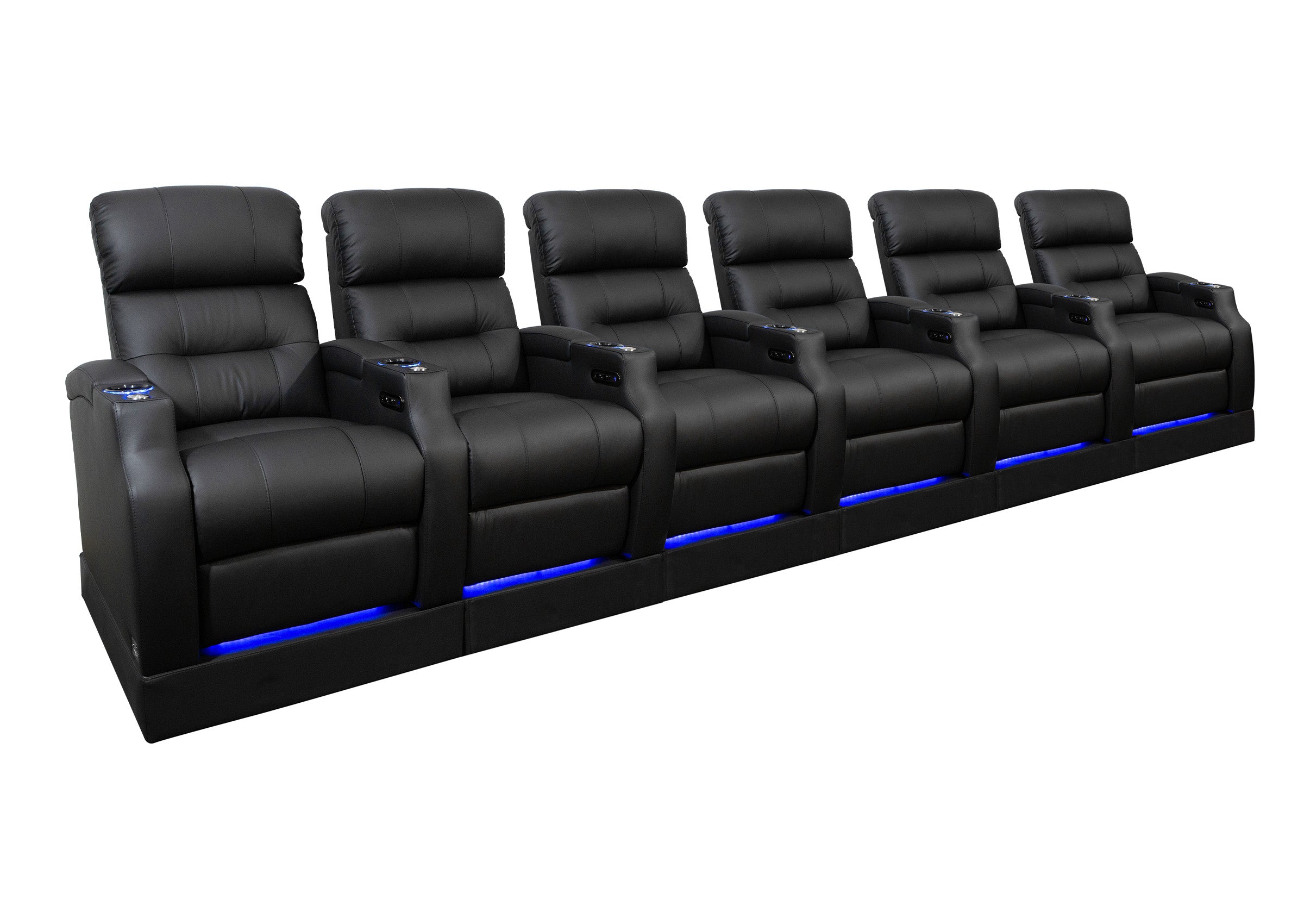 Weilianda Vanguard Riser Series 6-Seat Home Cinema Sofa | Zero Gravity,USB Charging for Gaming Room