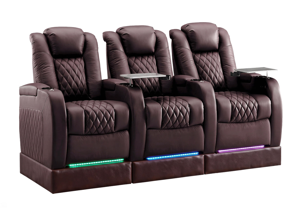Weilianda FortLux Riser Series Three Seat Leather Recliner | Zero Gravity Seating