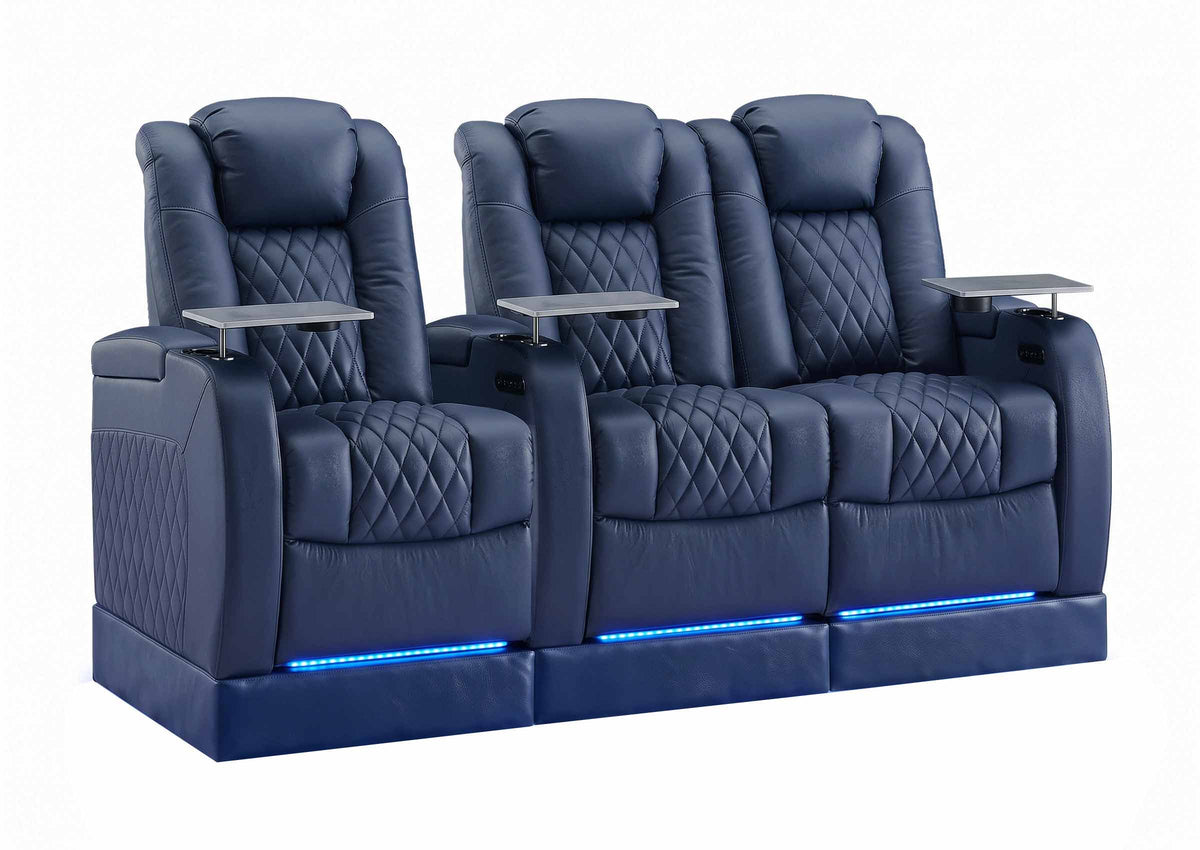 Weilianda FortLux Riser Series Three Seat Leather Recliner | Zero Gravity Seating