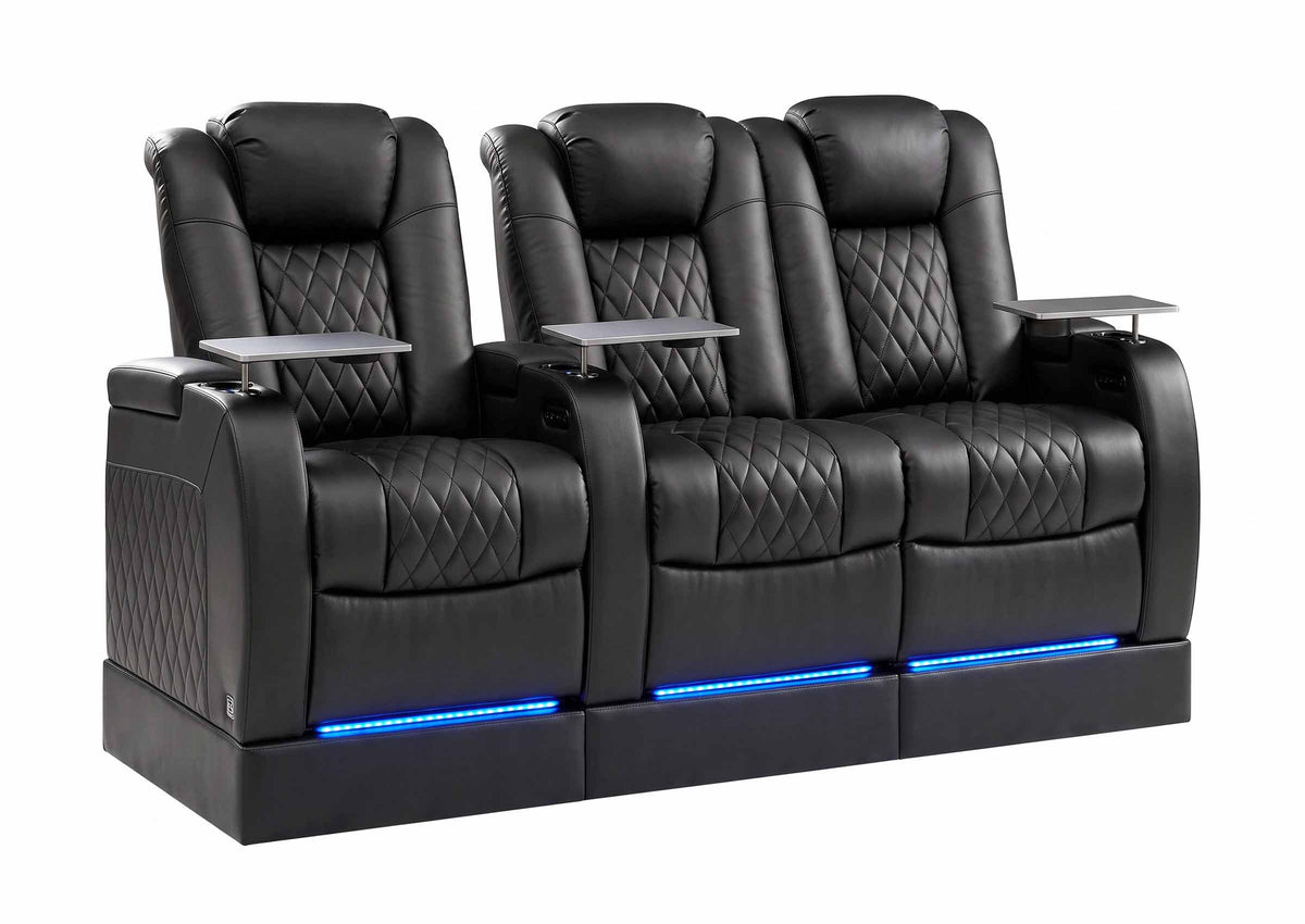 Weilianda FortLux Riser Series Three Seat Leather Recliner | Zero Gravity Seating