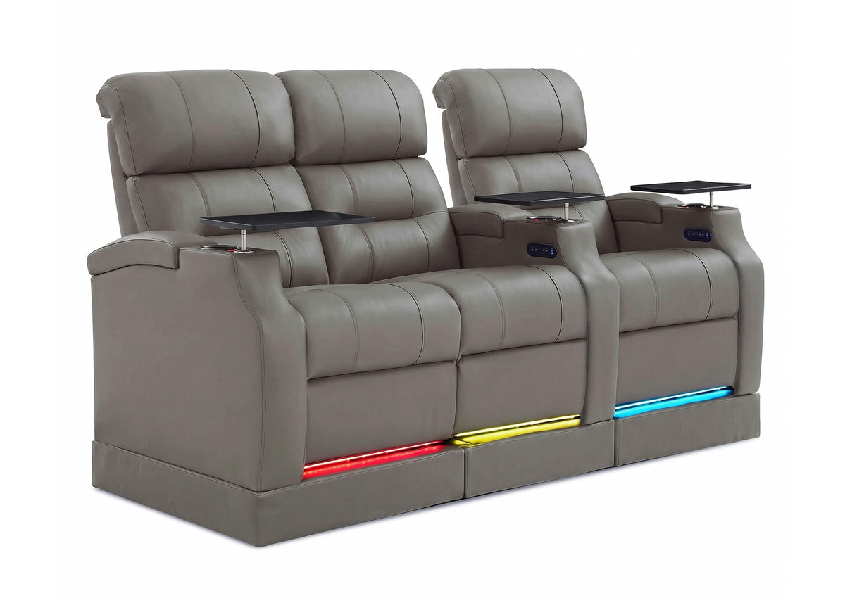 Weilianda Vanguard Riser Series Home Theater Seating Row of 3 | Zero Gravity Recliner