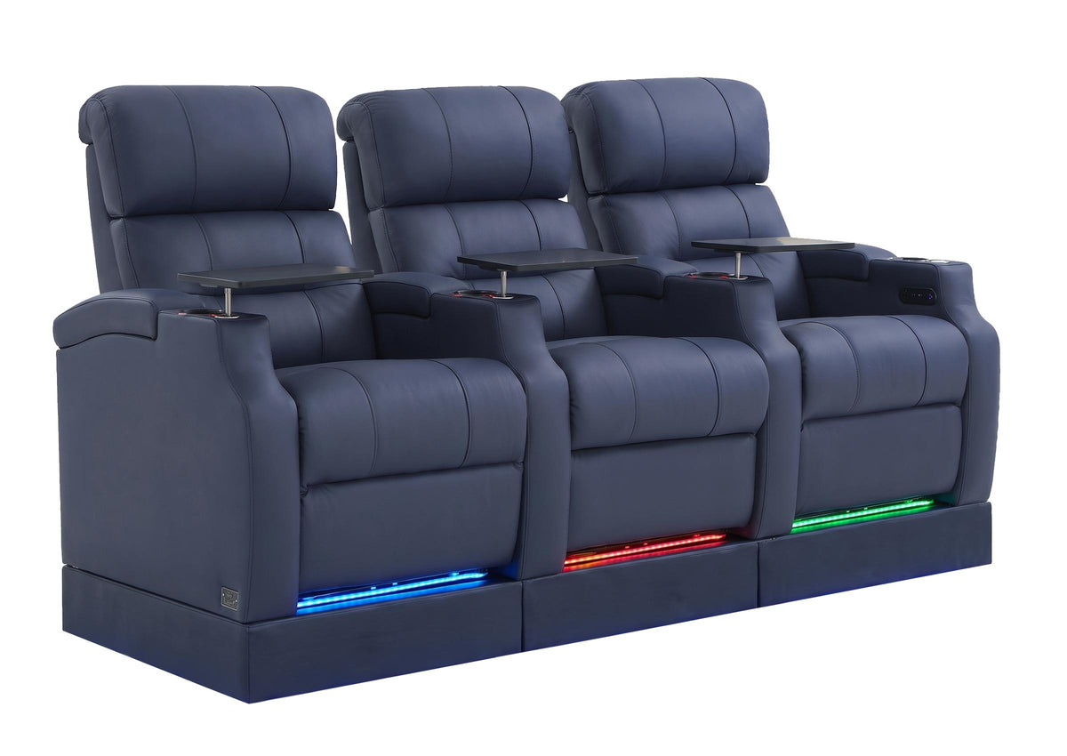 Weilianda Vanguard Riser Series Home Theater Seating Row of 3 | Zero Gravity Recliner