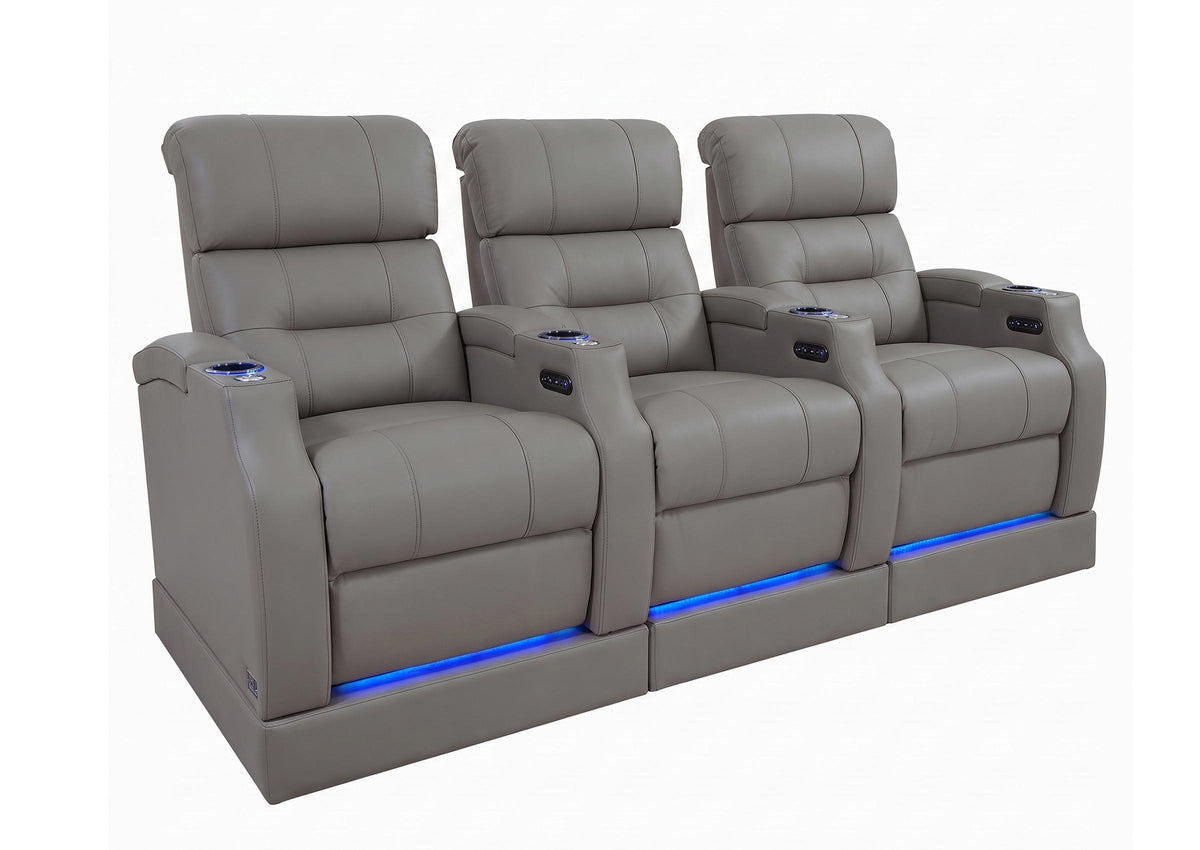 Weilianda Vanguard Riser Series Home Theater Seating Row of 3 | Zero Gravity Recliner