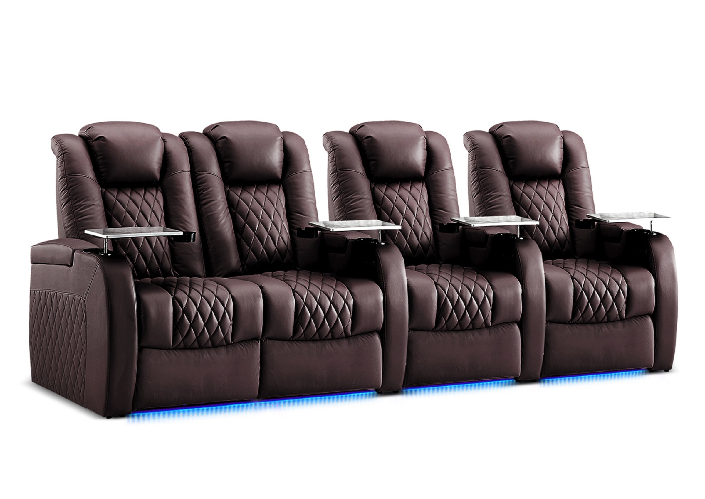 Weilianda Luxury Series Power Theater Reclining Sofa 4 Seats