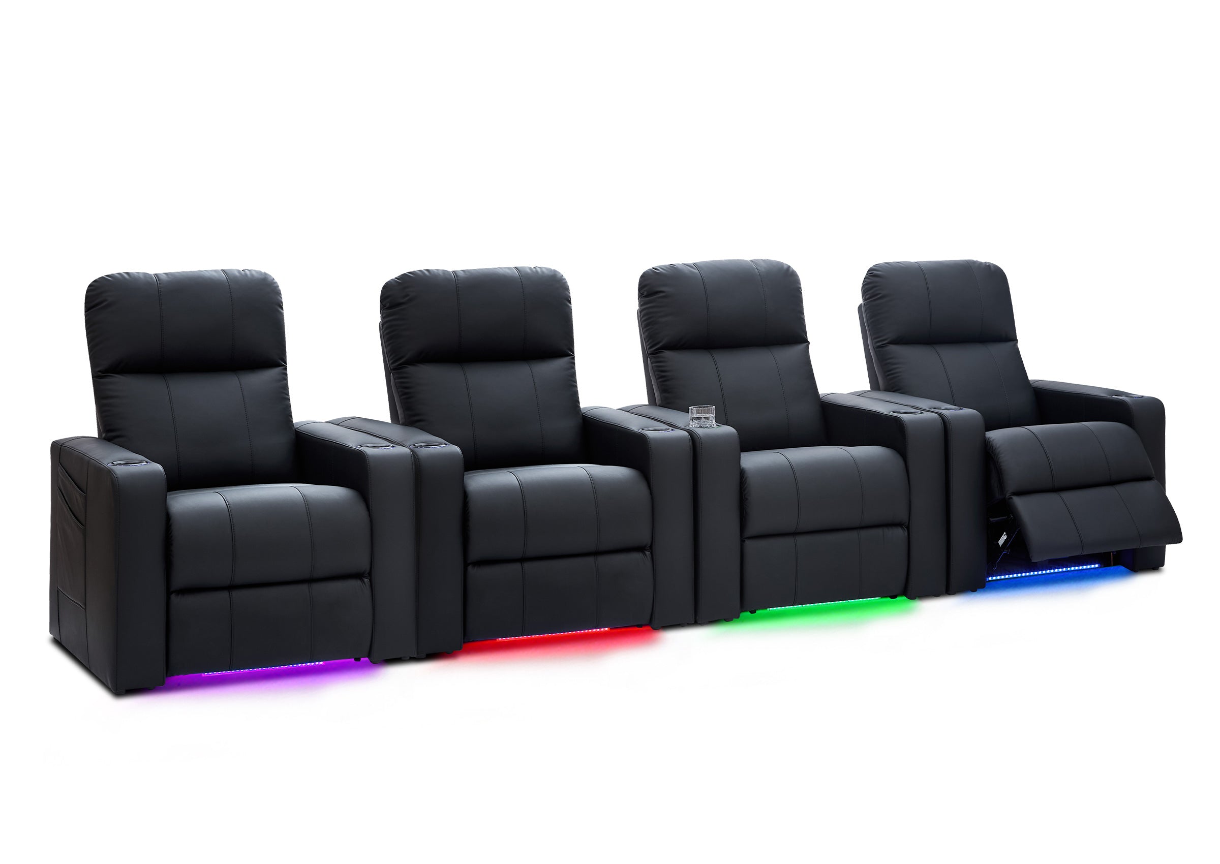 Weilianda ZeoFlex Series Zero Gravity Power Theater Recliner with RGB Ambient Lighting