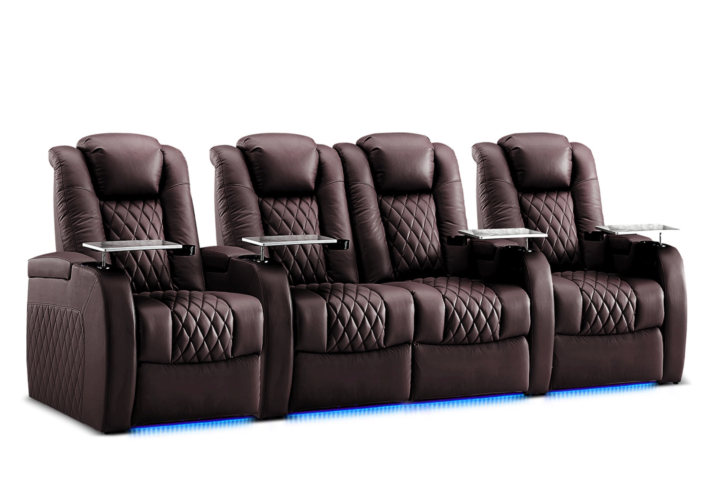 Weilianda Luxury Series Power Theater Reclining Sofa 4 Seats
