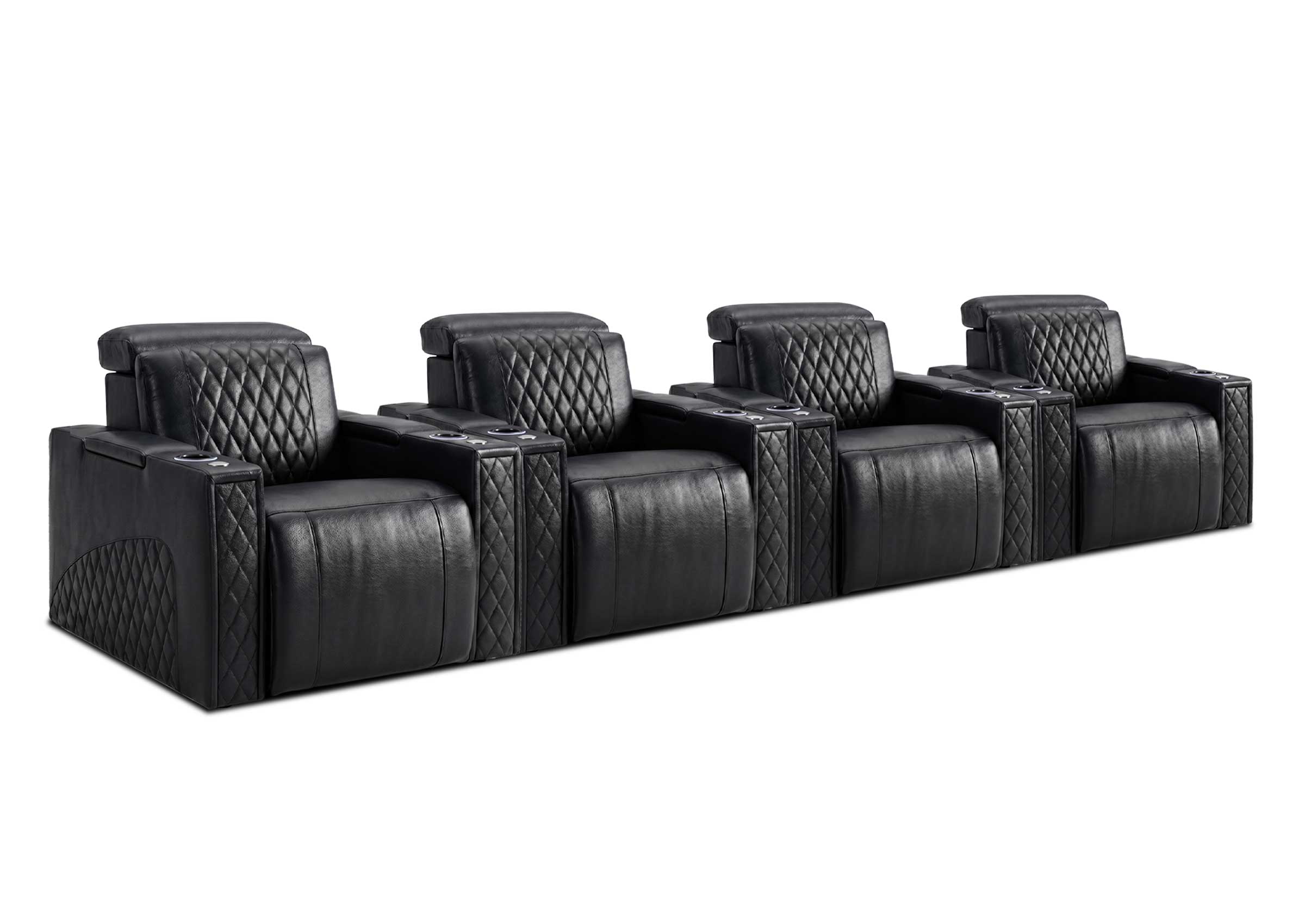 Weilianda RegalNex Series 4-Seater Media Recliner Sofa | Wall Hugger Seating