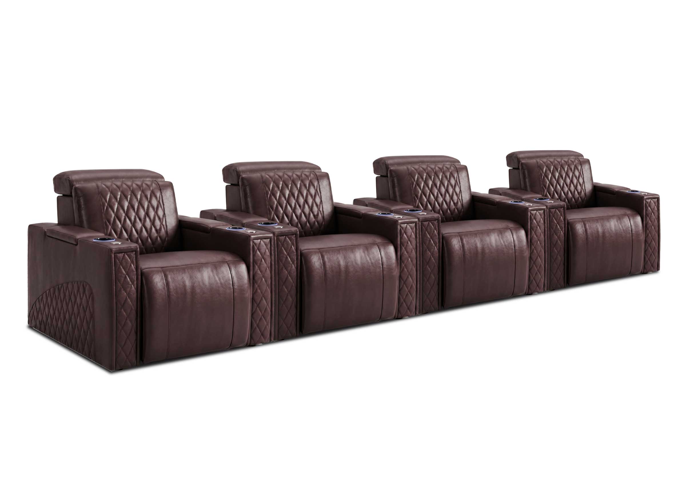 Weilianda RegalNex Series 4-Seater Media Recliner Sofa | Wall Hugger Seating