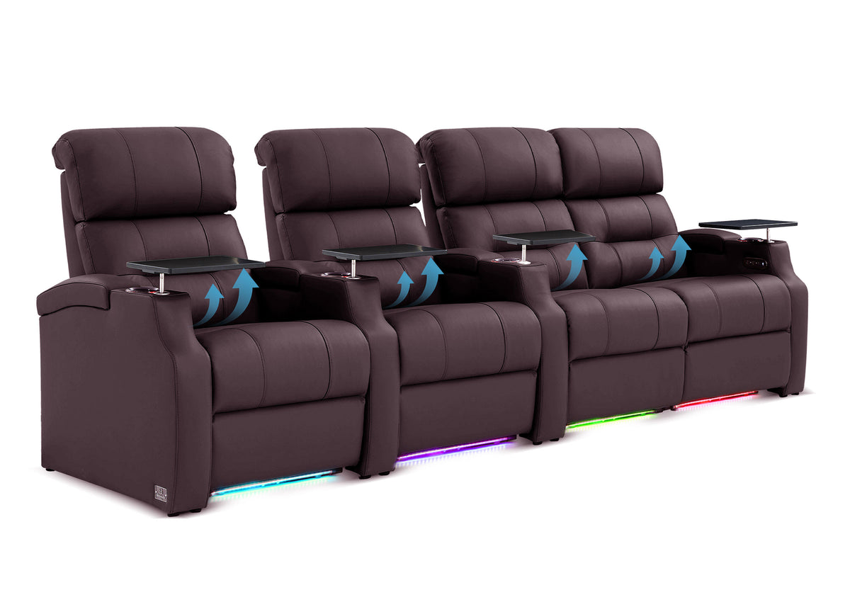 Weilianda Vanguard Lumbar Series Zero Gravity Seating Row of 4 with Integrated Lumbar Support
