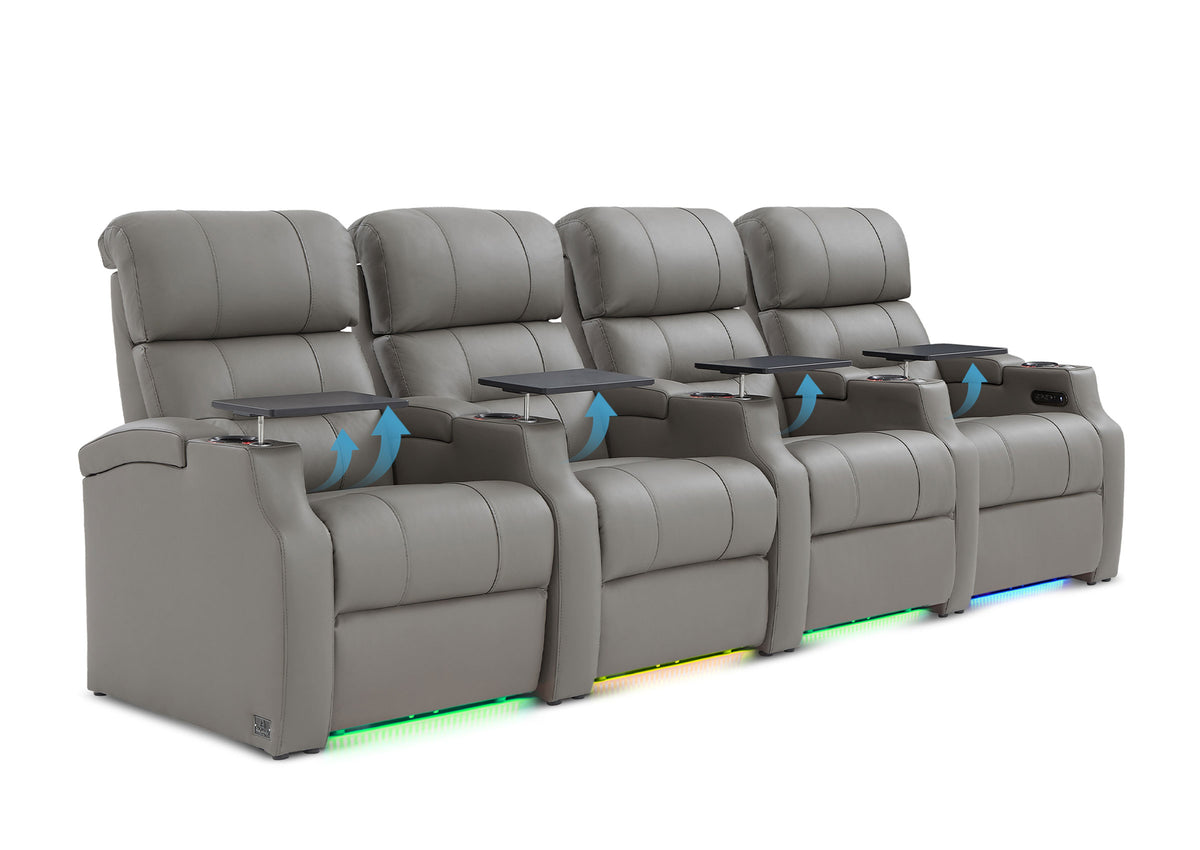 Weilianda Vanguard Lumbar Series Zero Gravity Seating Row of 4 with Integrated Lumbar Support