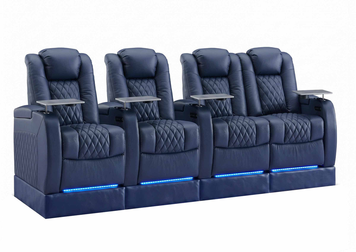 Weilianda FortLux Riser Series 4-seat Home Cinema Sofa | 7 Color LED Lighting