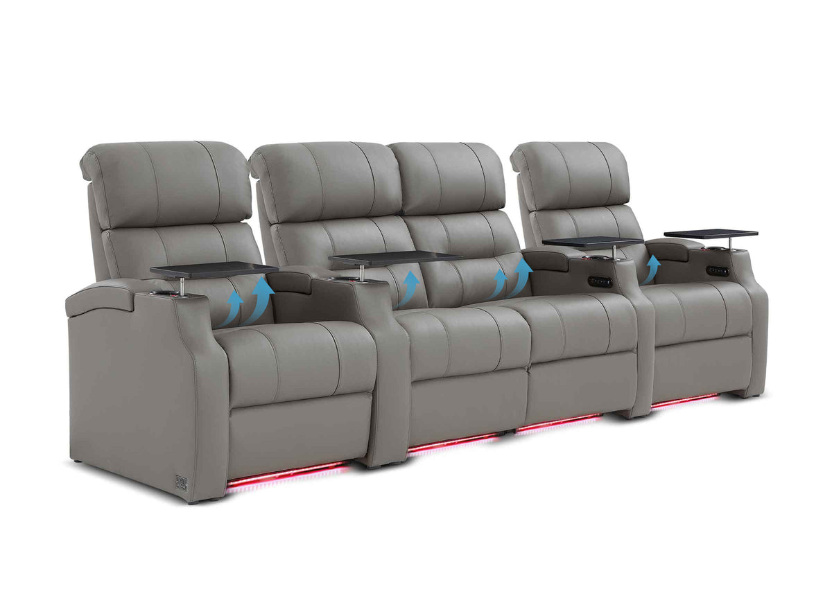 Weilianda Vanguard Lumbar Series Zero Gravity Seating Row of 4 with Integrated Lumbar Support