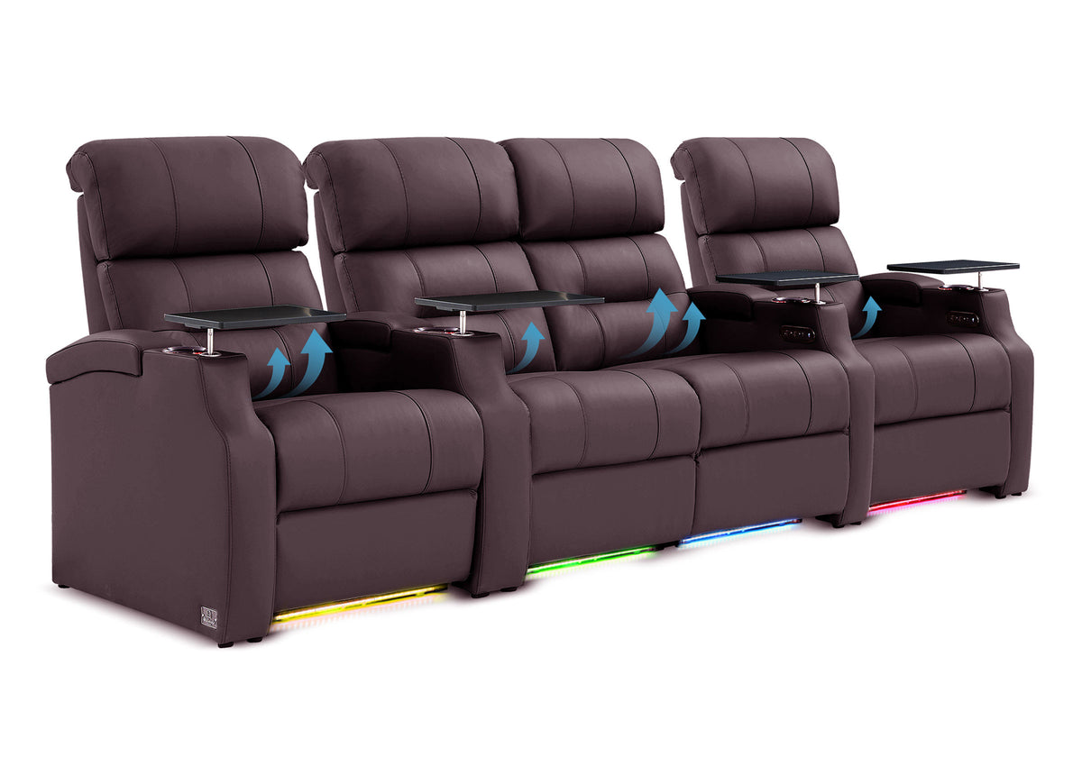 Weilianda Vanguard Lumbar Series Zero Gravity Seating Row of 4 with Integrated Lumbar Support