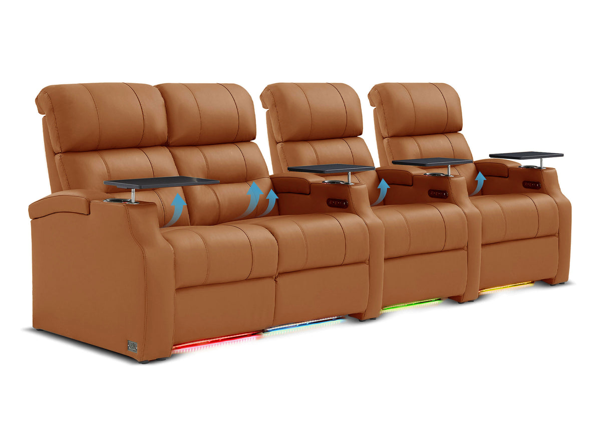 Weilianda Vanguard Lumbar Series Zero Gravity Seating Row of 4 with Integrated Lumbar Support