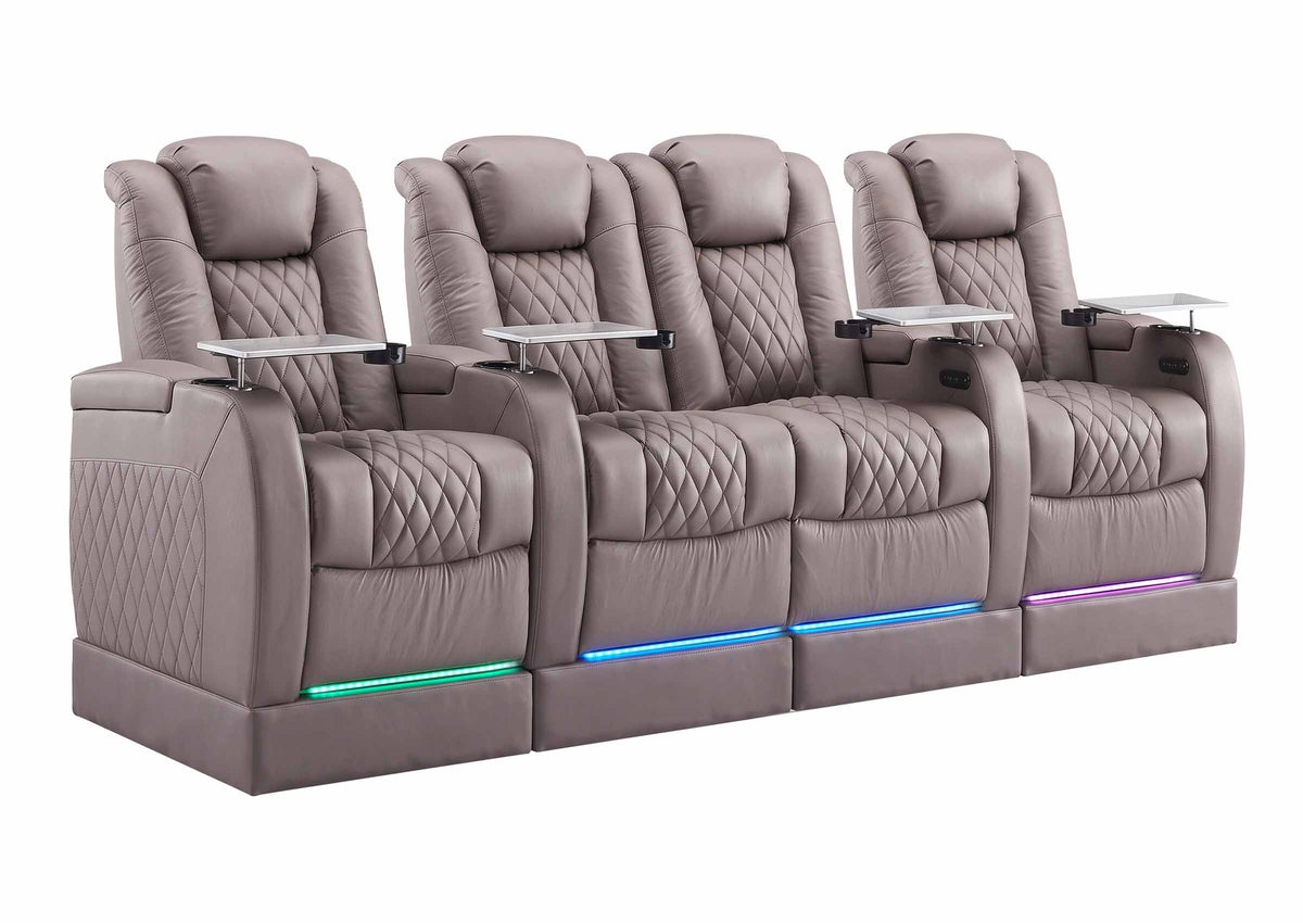 Weilianda FortLux Riser Series 4-seat Home Cinema Sofa | 7 Color LED Lighting