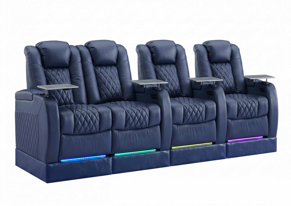 Weilianda FortLux Riser Series 4-seat Home Cinema Sofa | 7 Color LED Lighting