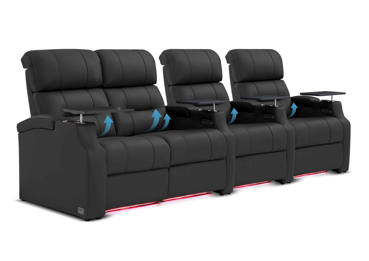 Weilianda Vanguard Lumbar Series Zero Gravity Seating Row of 4 with Integrated Lumbar Support