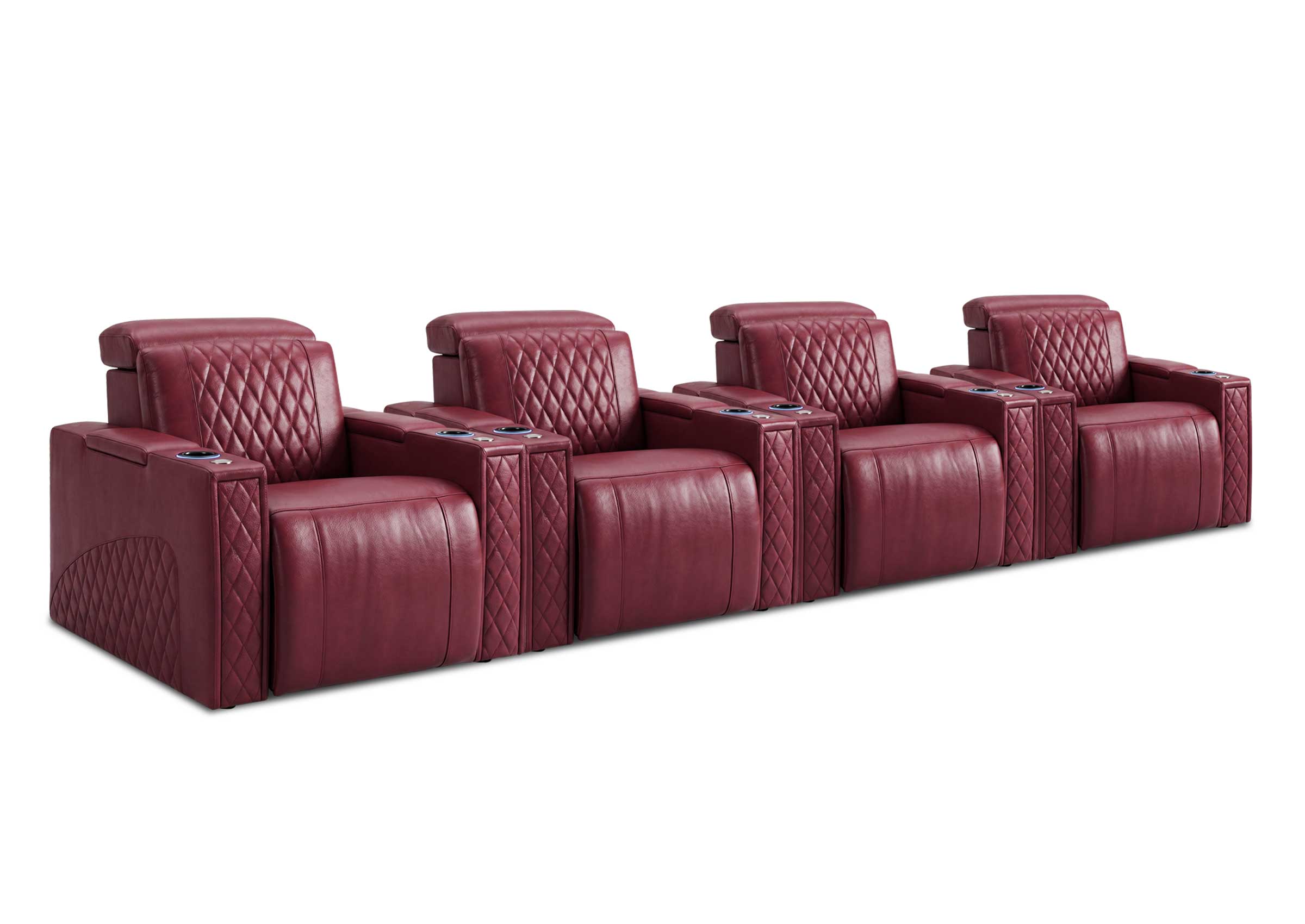 Weilianda RegalNex Series 4-Seater Media Recliner Sofa | Wall Hugger Seating