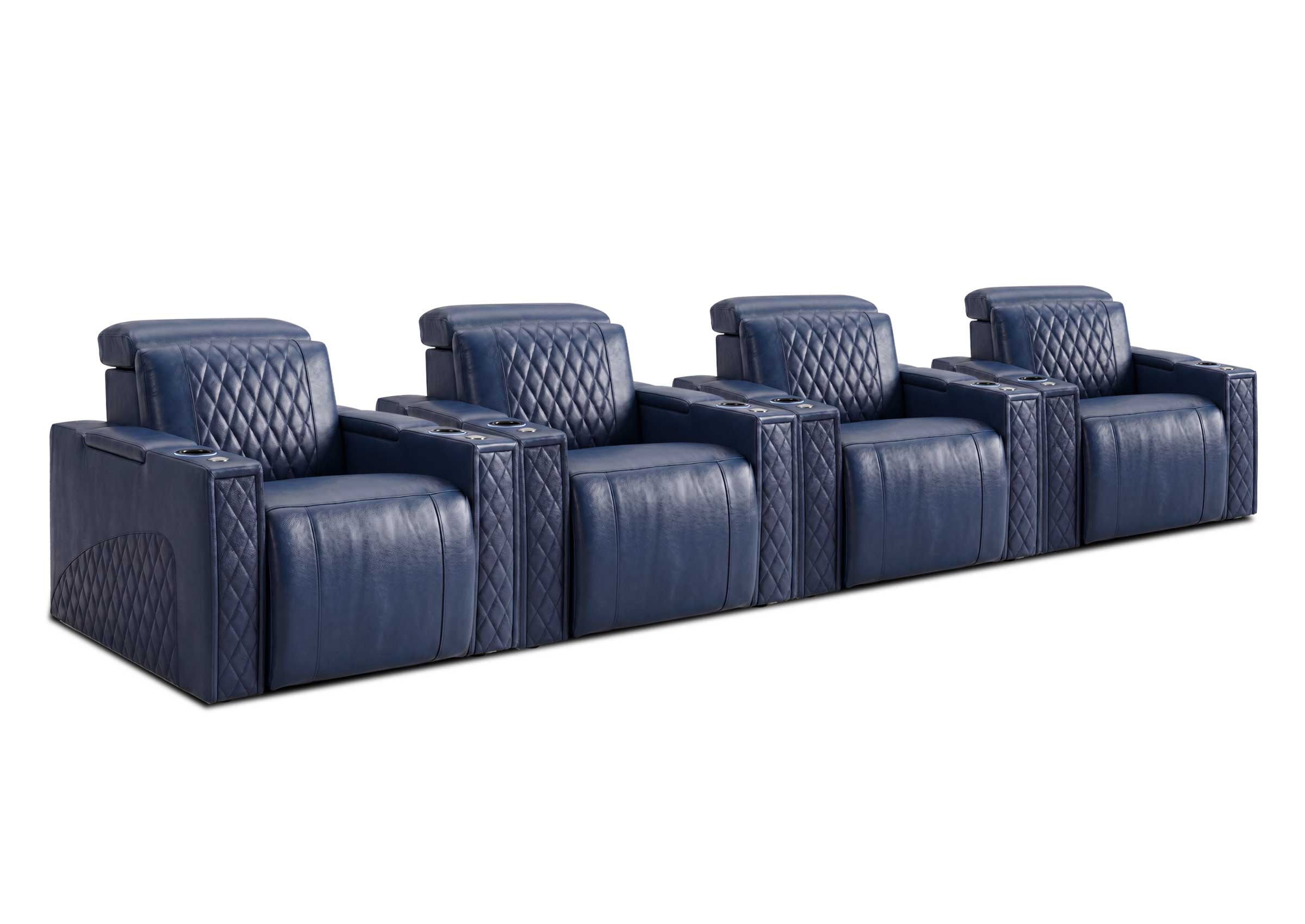 Weilianda RegalNex Series 4-Seater Media Recliner Sofa | Wall Hugger Seating