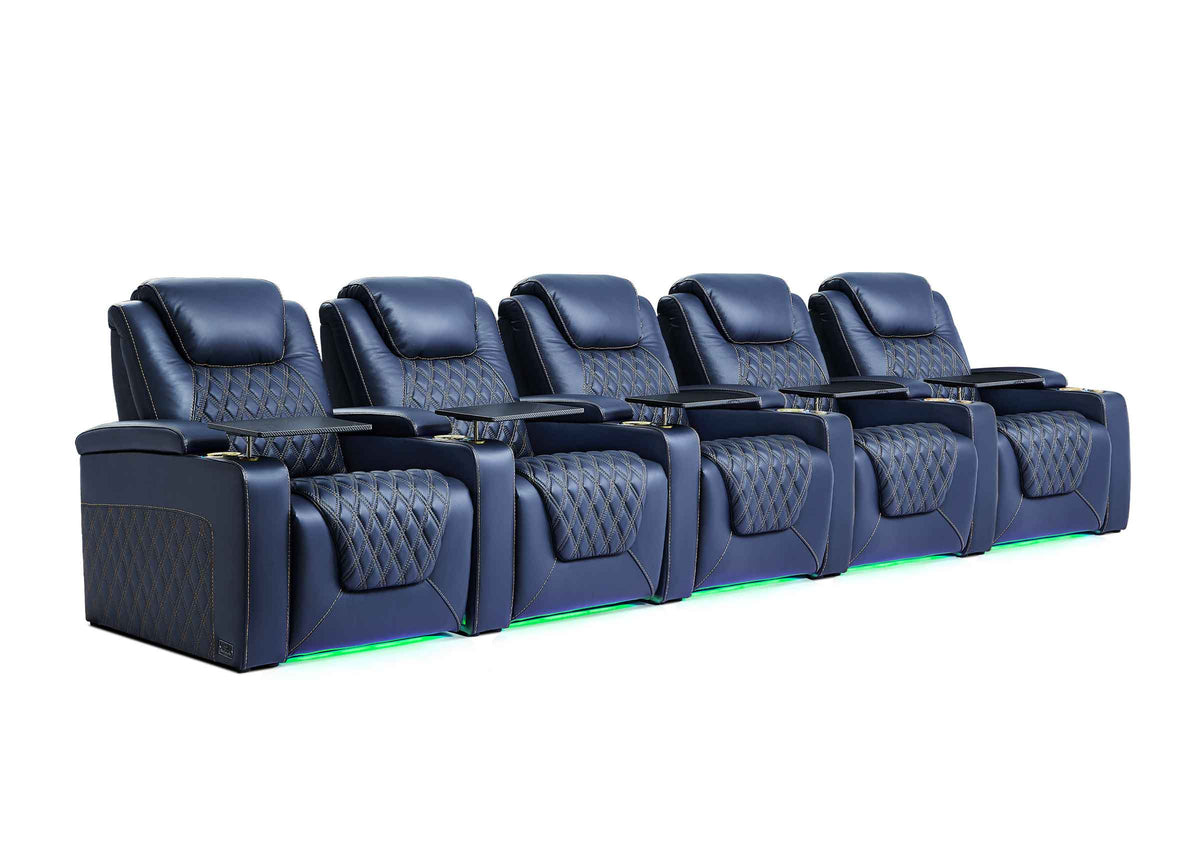 Weilianda Chic XL Series 5-Seat Electric Reclining Chair | Roomy Comfort & Multi-Color Ambient Lighting