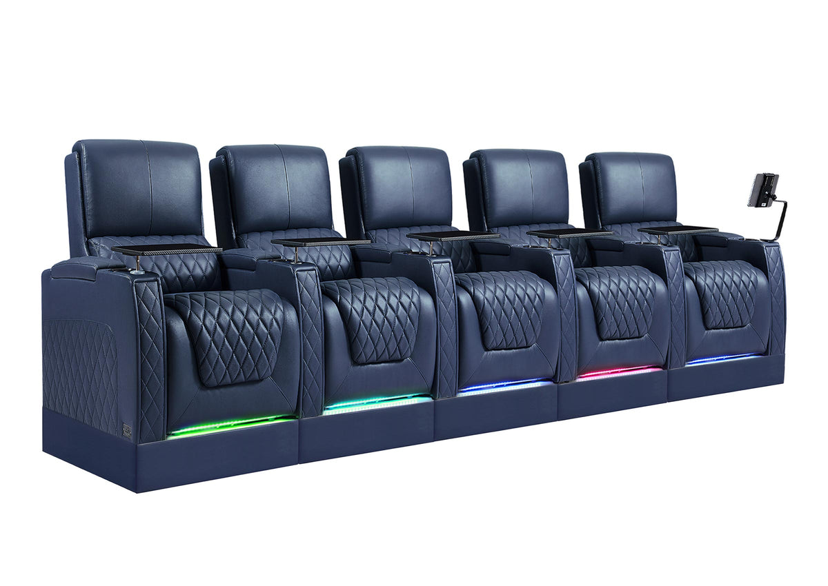 Weilianda AstroUltra Riser Series 5-Seat Genuine Leather Recliner | Zero Gravity Seating