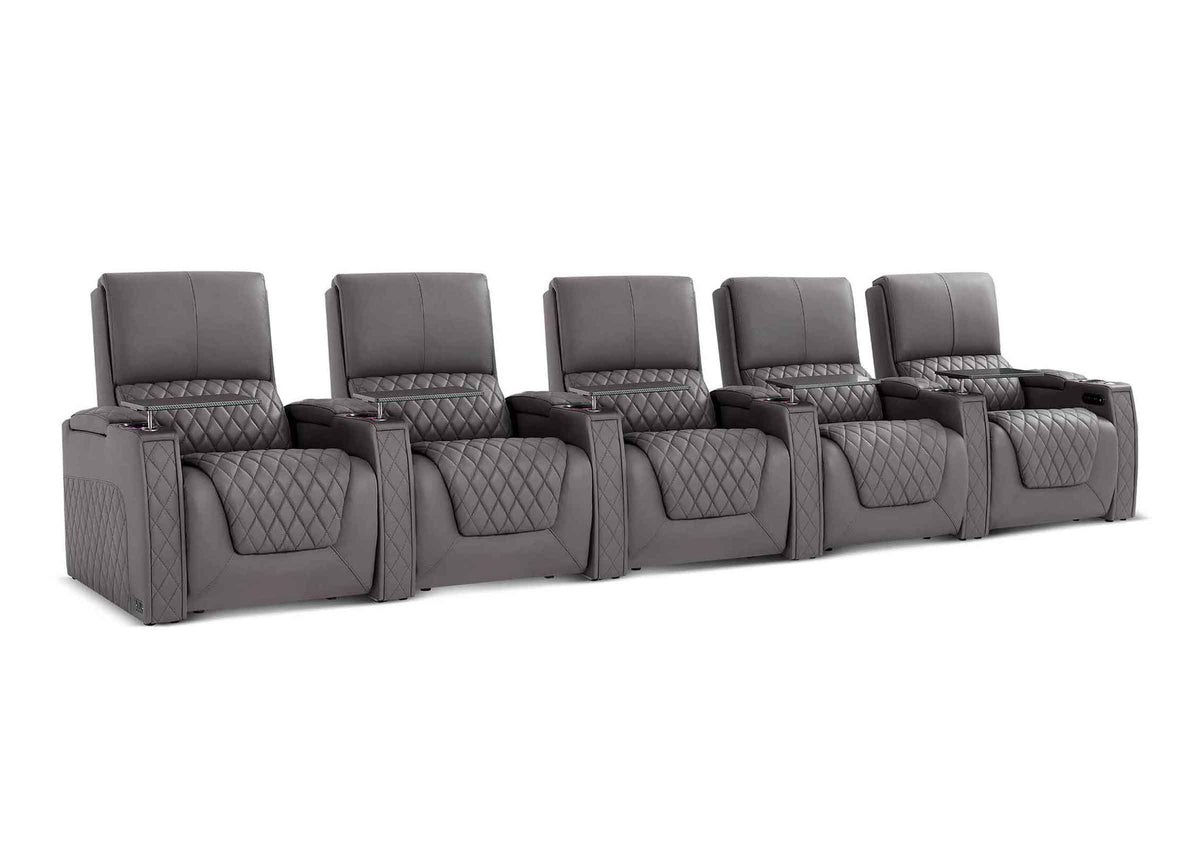 Weilianda AstroUltra XL Series – Big & Tall Design Five Seat Home Theater Seating | Extra Space to Relax & Premium Leather