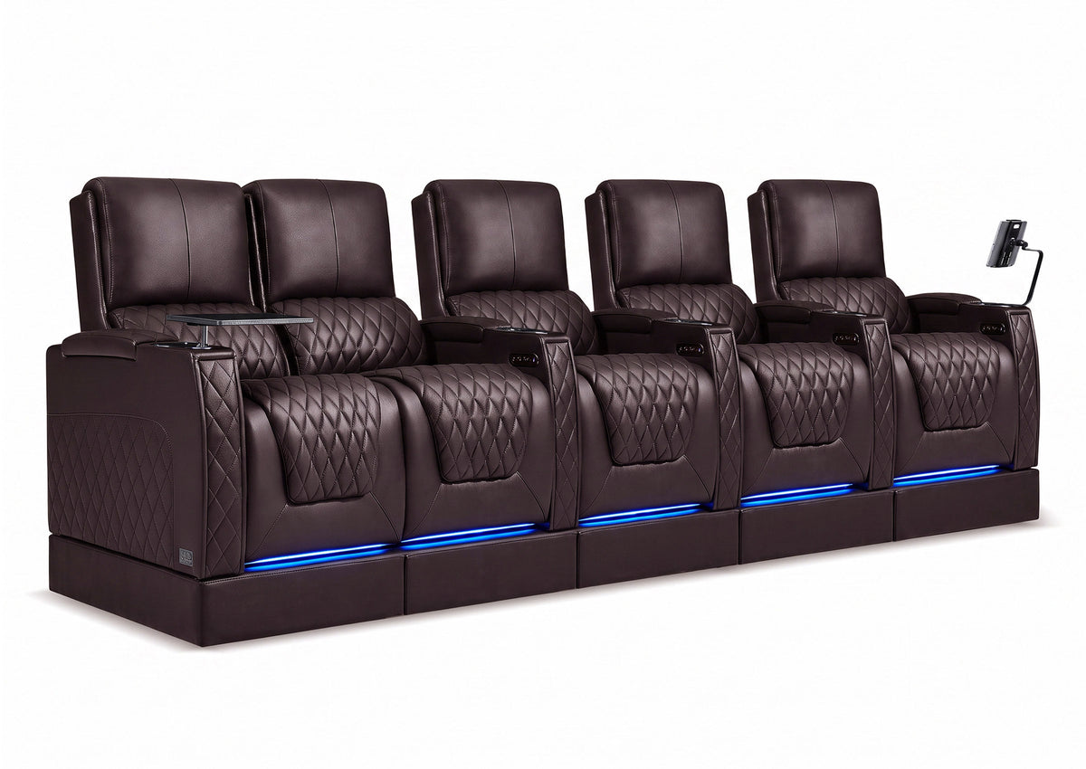 Weilianda AstroUltra Riser Series 5-Seat Genuine Leather Recliner | Zero Gravity Seating