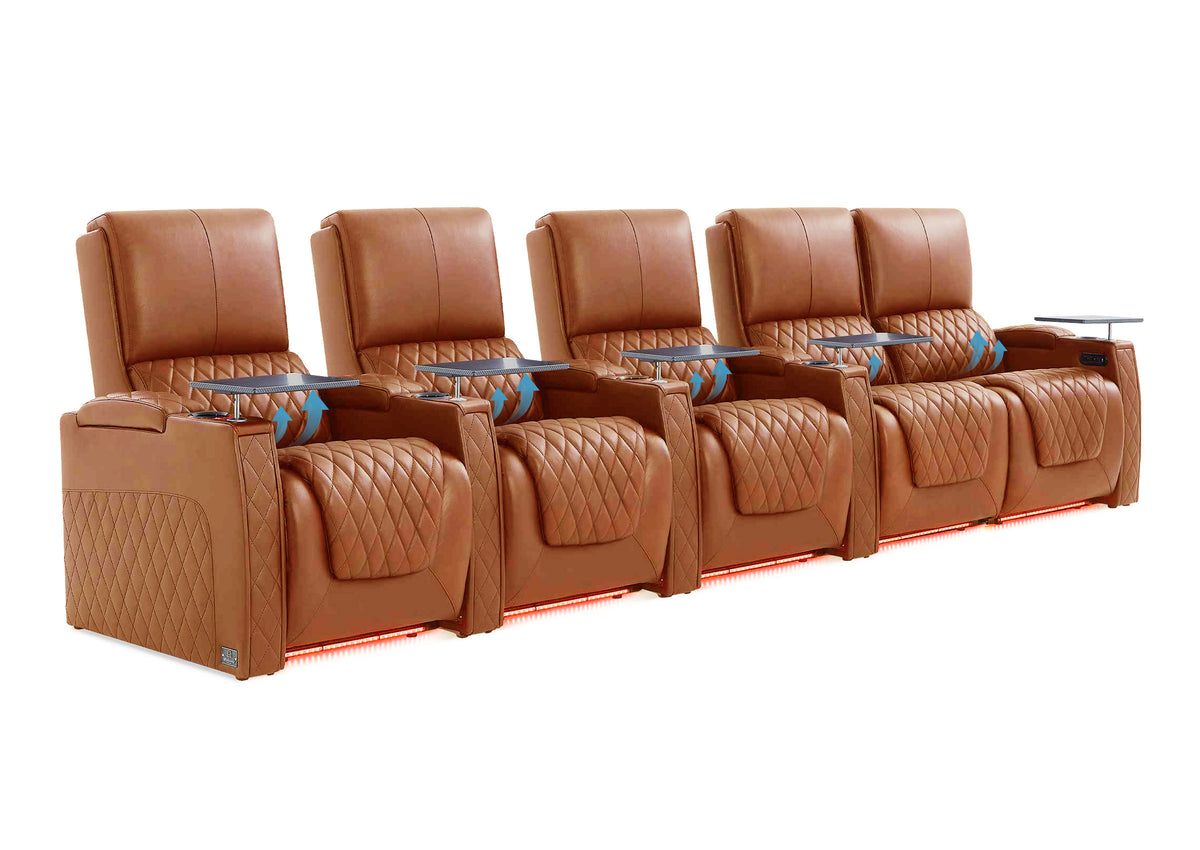 Weilianda AstroUltra Lumbar Series 5-Seat Home Cinema Chairs with Integrated Lumbar Support